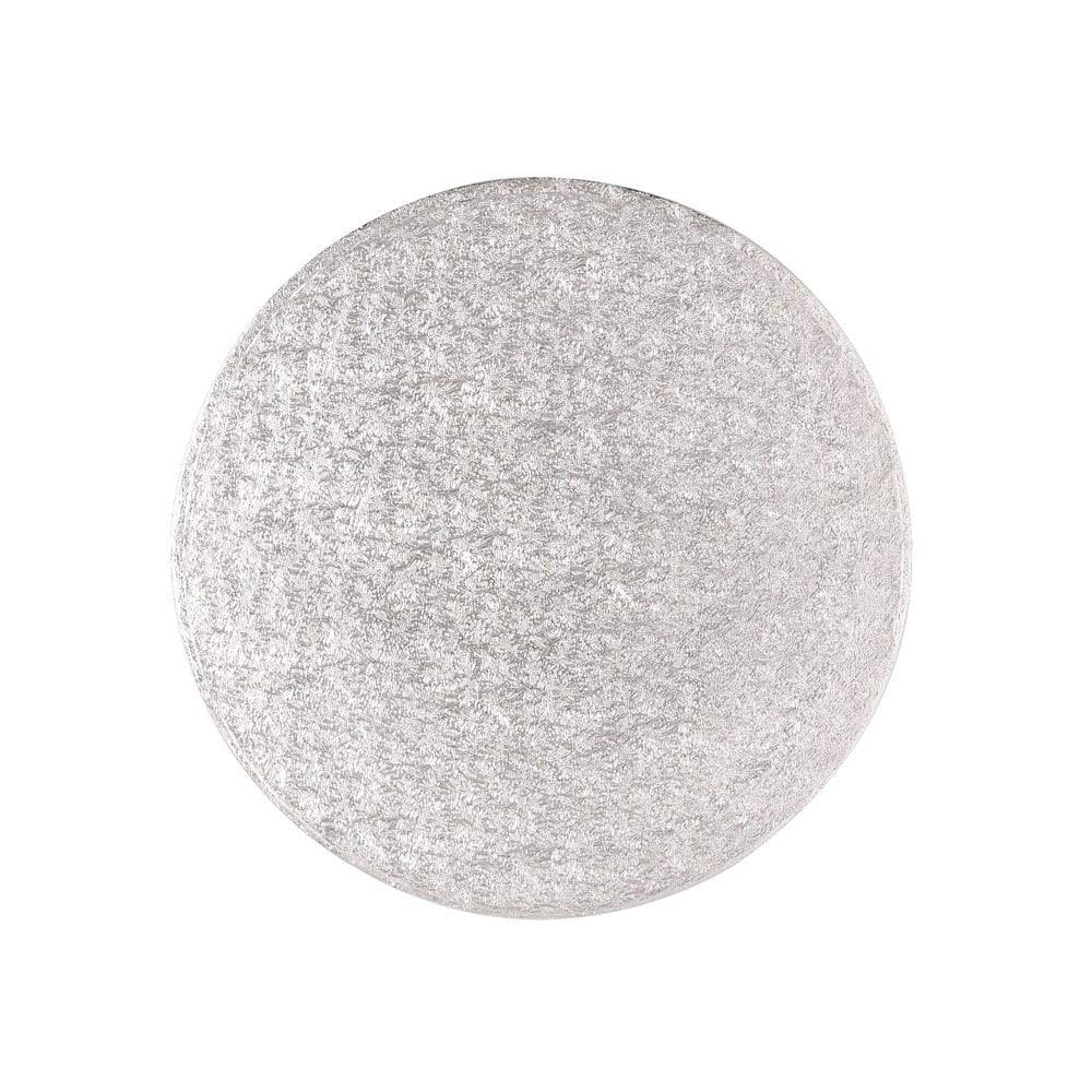 Culpitt 15'' (381mm) Cake Board Round Silver Fern - single RWD15F