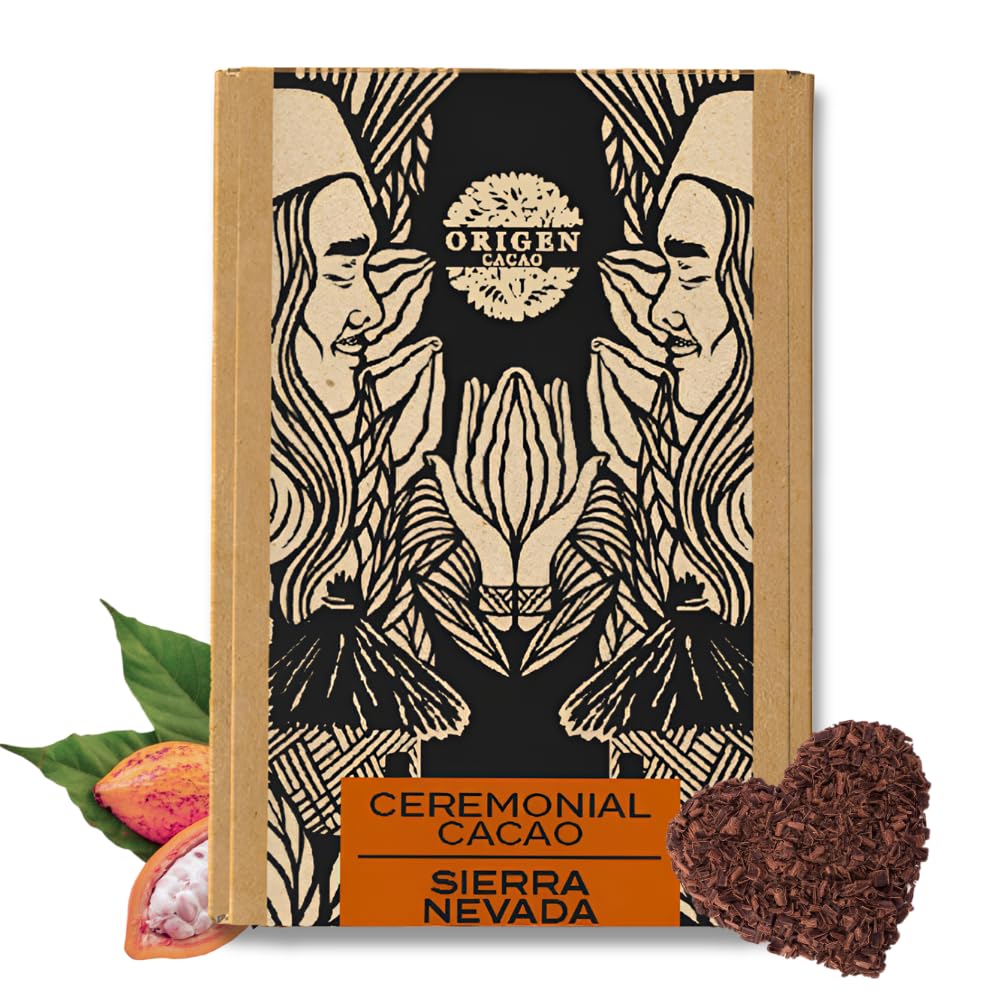 Origen Ceremonial Cacao ? 100% Natural Ceremonial Grade Cacao ? Unsweetened & Anti Oxidant Pure SuperFood ? Indigenous Criollo from the Arhuaco Tribe