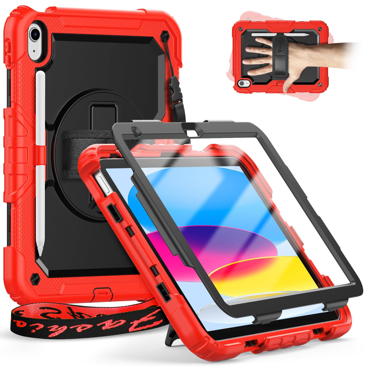 Timecity For iPad (A16)11th Generation Case 11 inch 2025/iPad 10th Generation Case 10.9 inch 2022, Heavy Duty Protective Cover with Screen Protector,