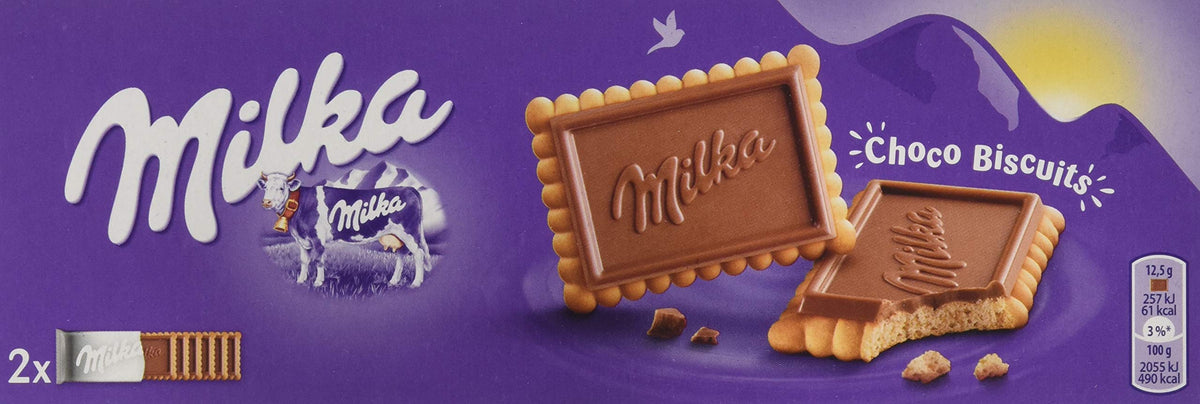 Milka Chocolate Biscuits 150g, Pack of 4