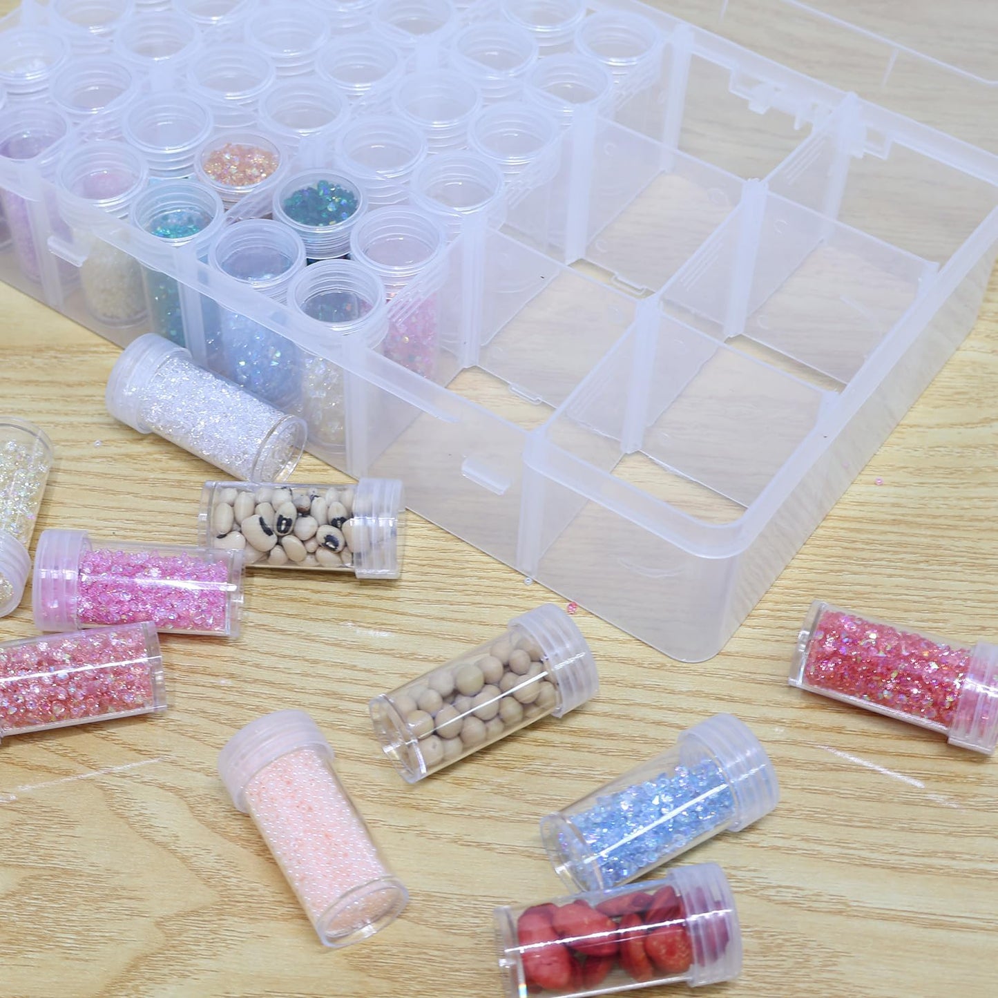 60 Slots Diamond Painting Storage & Organization Tray – Seed Organizer, Bead Container