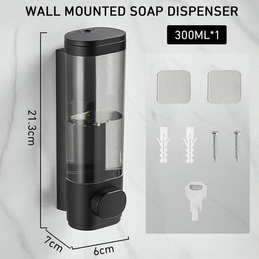 300ml Wall Mounted Soap Dispenser, Shower Gel Dispenser Wall Mounted