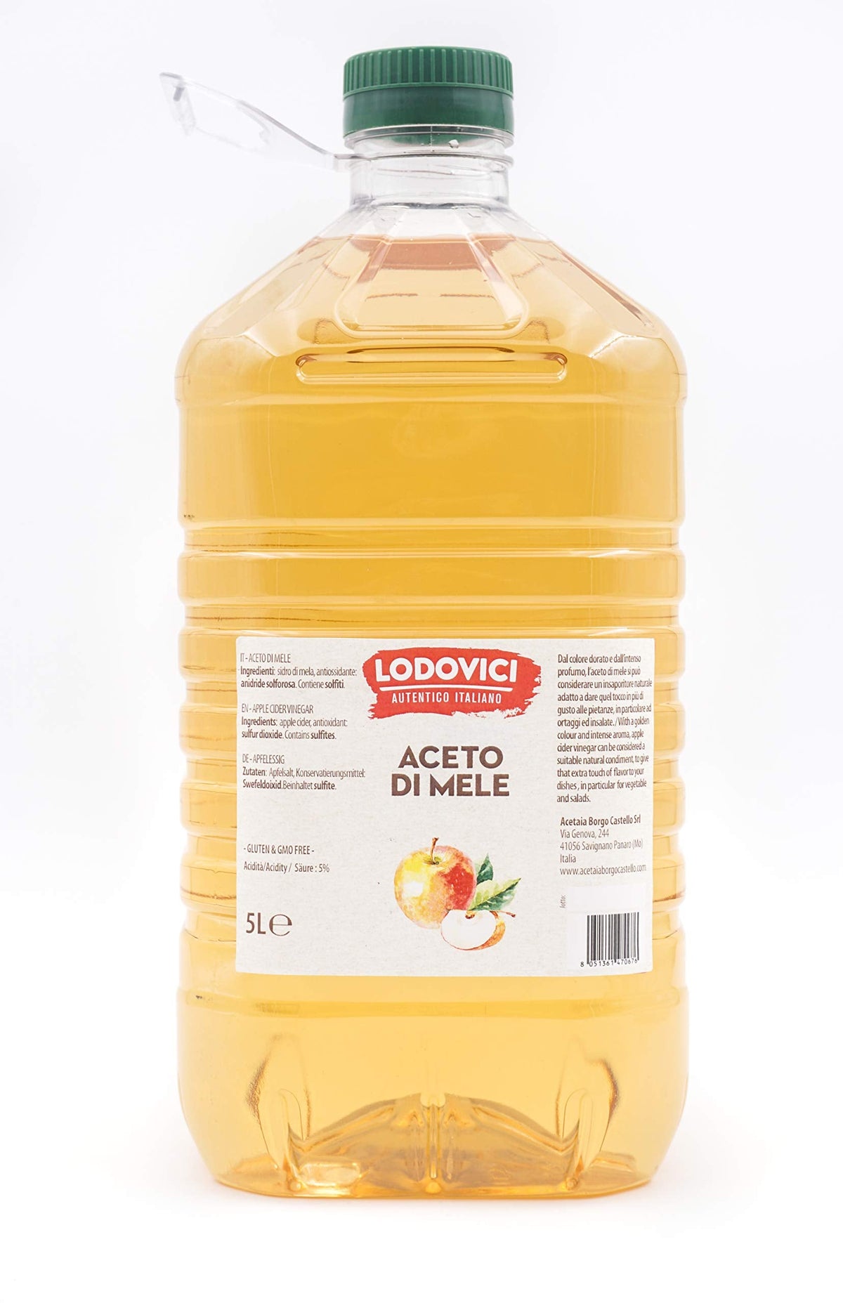 LODOVICI PET Apple Vinegar 5 Litre Bottle