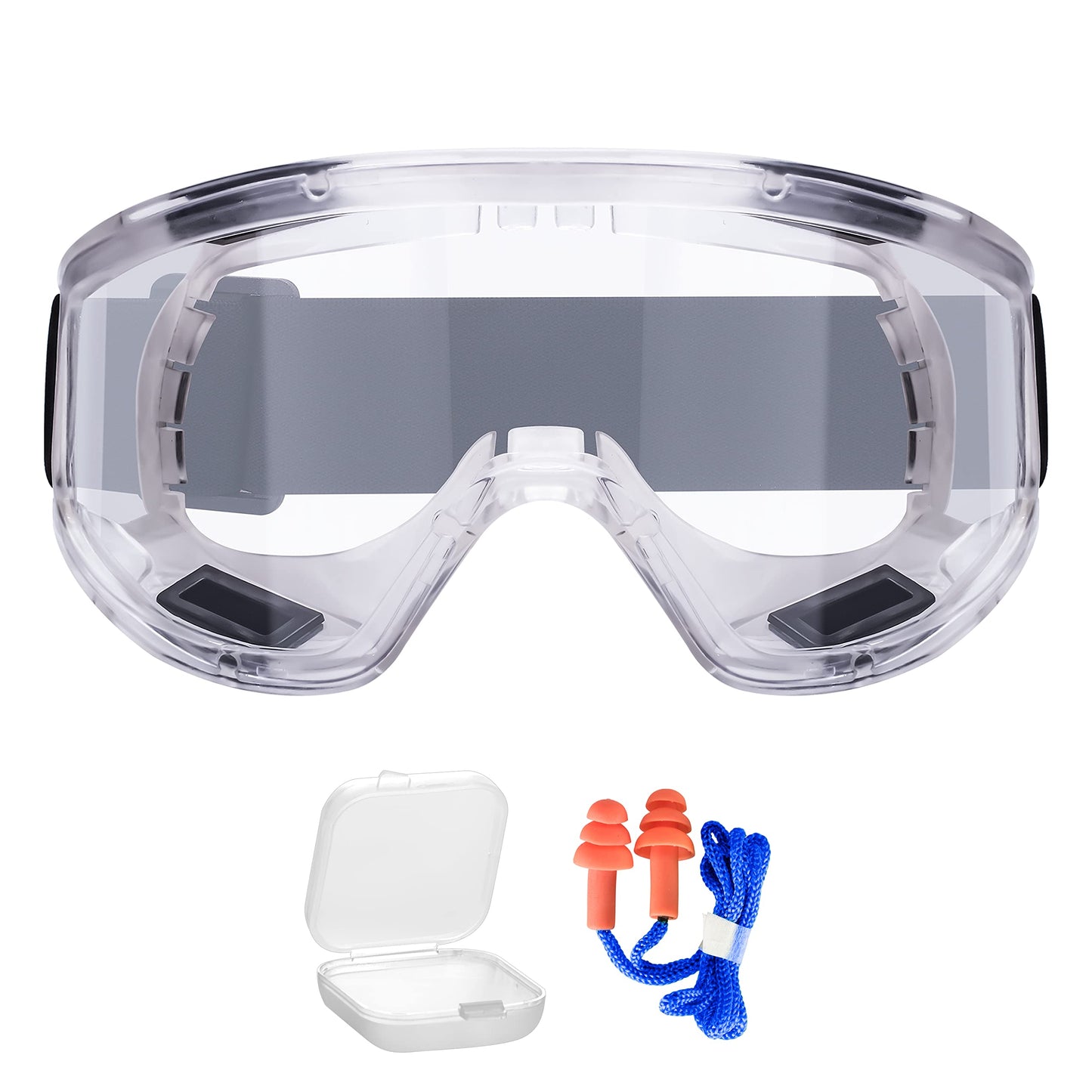 AirGearPro Vision-1000 Anti-Fog Safety Goggles | Anti-Scratch Clear Safety Glasses, Eye Protection Goggles Ideal for DIY work, Sanding, Dust,
