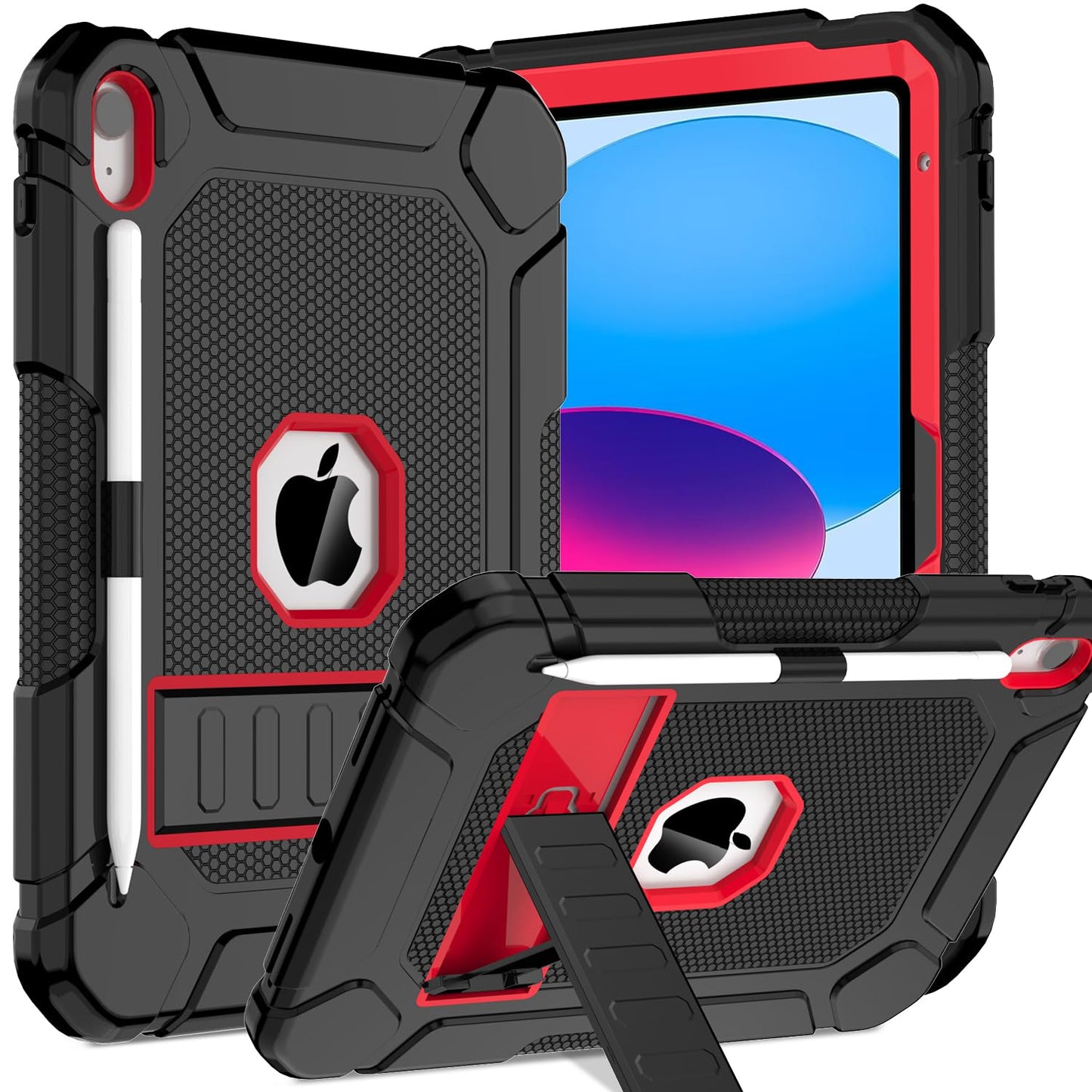 TOPWANT Case for iPad (A16) 11th/10th Generation (11/10.9 inch) 2025/2022, Heavy Duty Shockproof Rugged Protective iPad 11th/10th Generation Case with