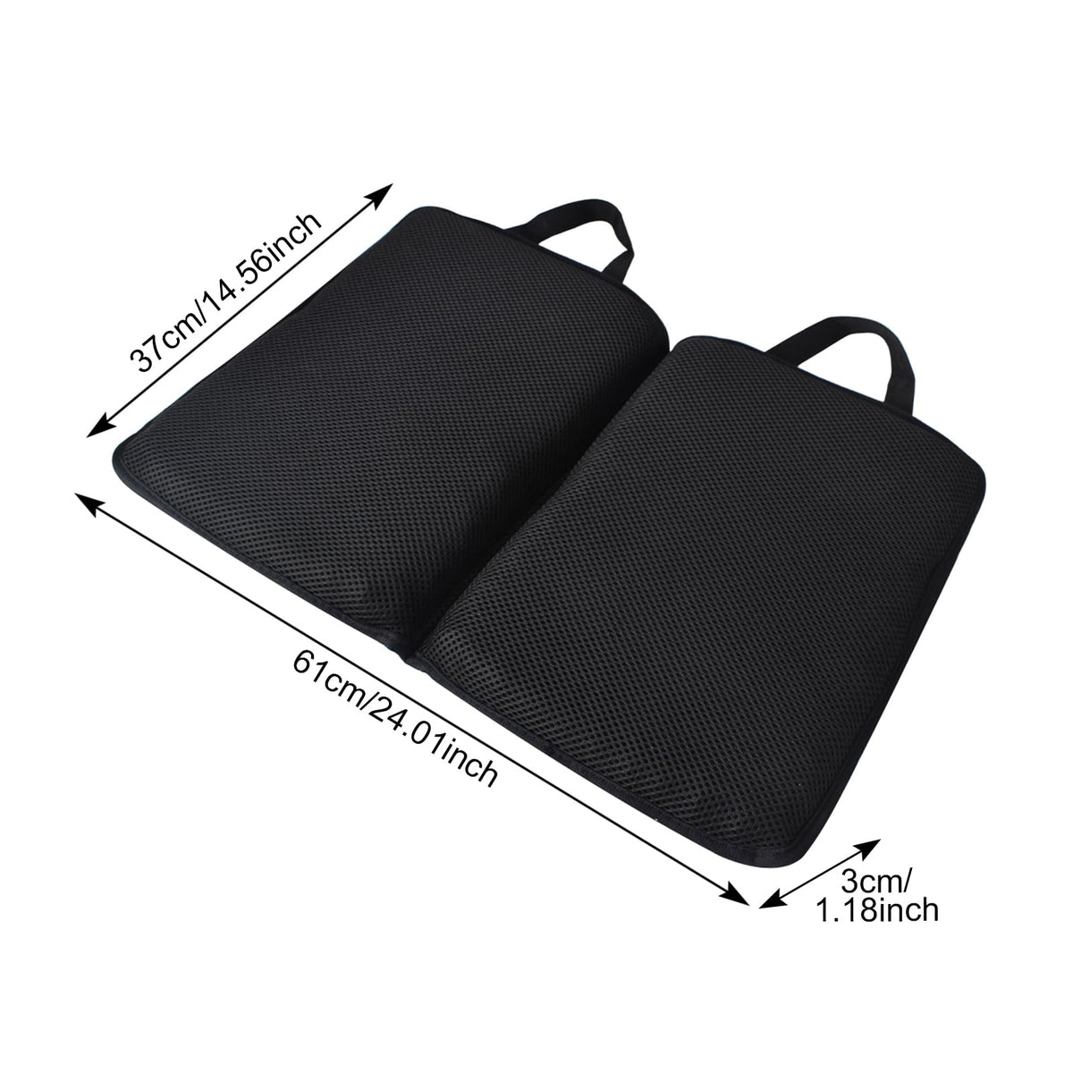 FooYee Gel Seat Cushion Foldable, Honeycomb Seat Cushion, Portable Sitting Pad, Non slip Breathable Gel Cushions for Chairs, Wheelchair, Office Chair