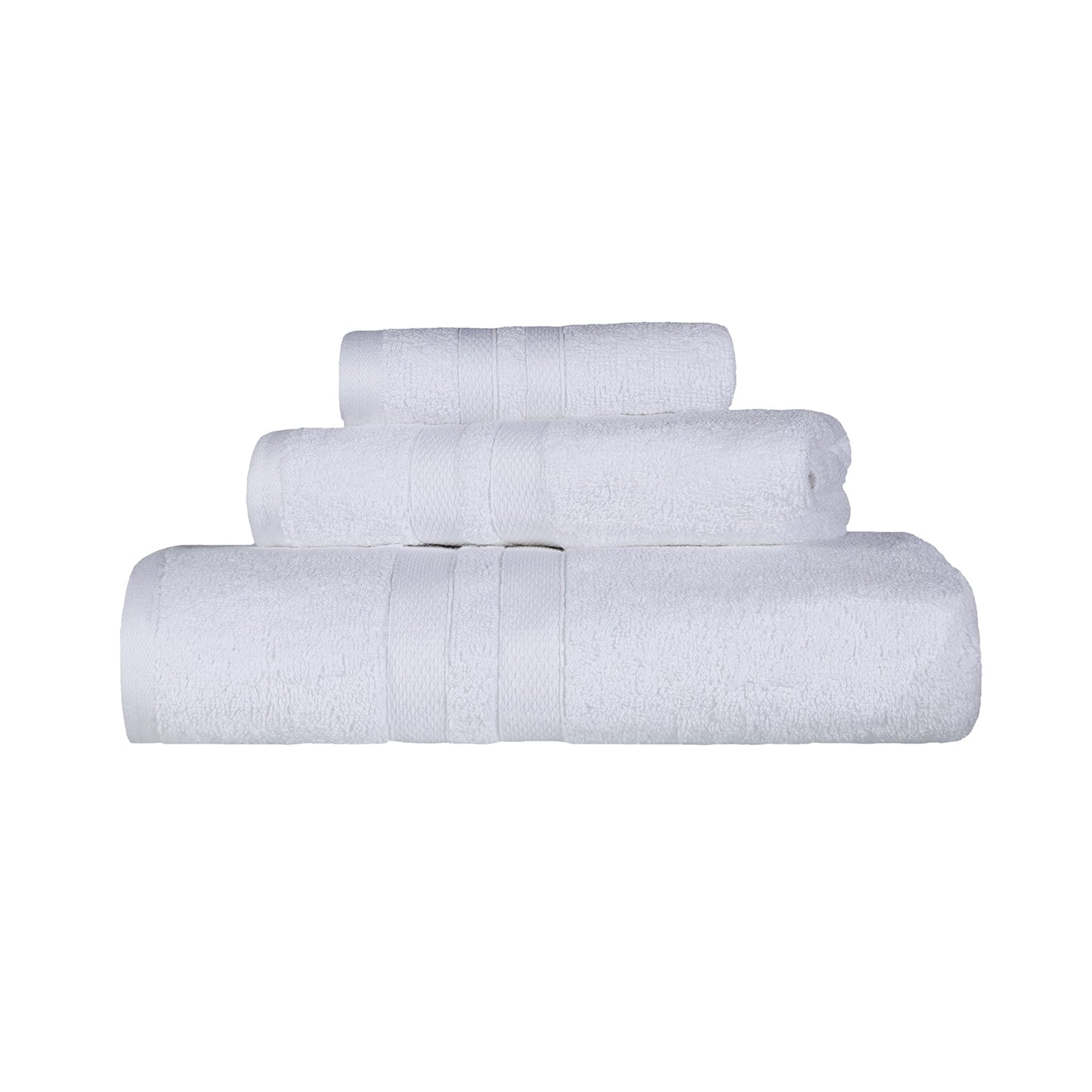 Superior, Cotton, White, 6 Piece Towel Set