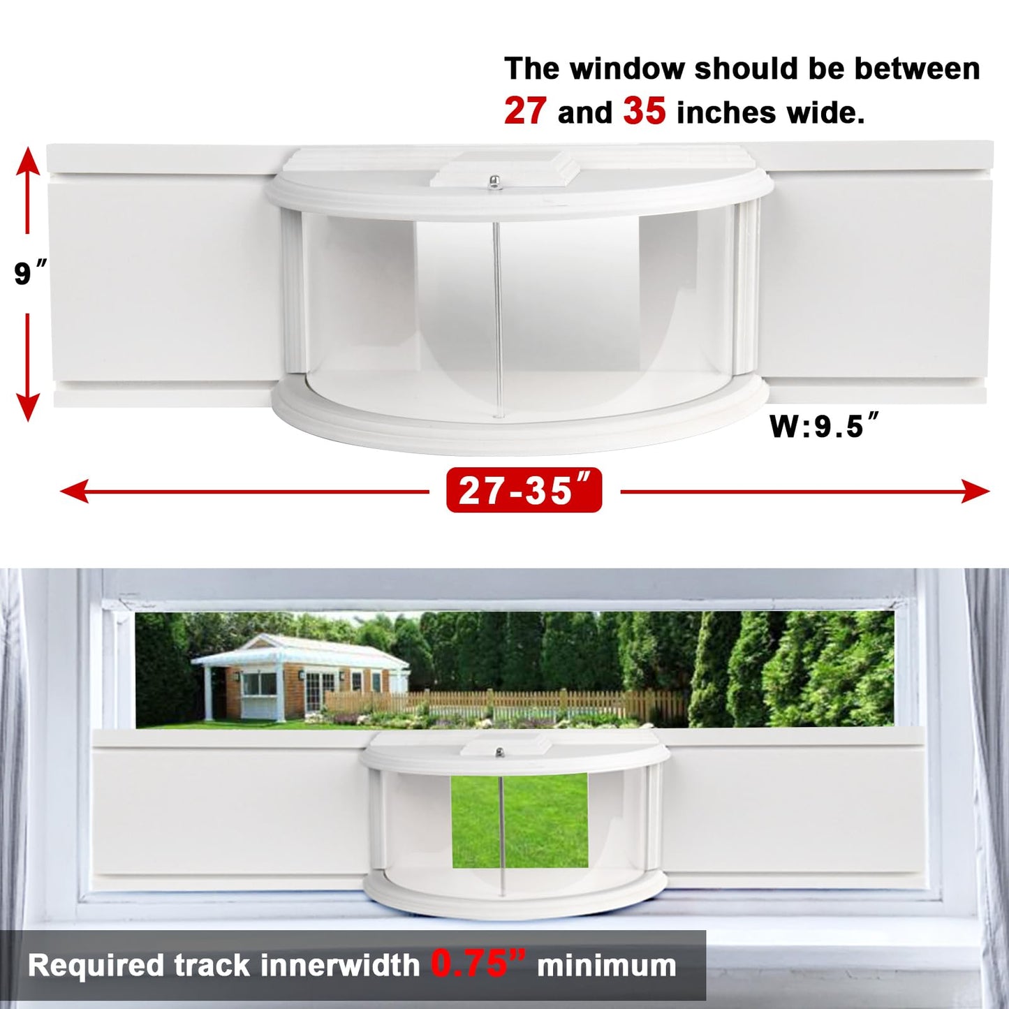 BAIAPEY Window Bird Feeder - 180? Clear View Bird Feeder, Durable, Elegant in-Window Bird Feeder for Bird Watching - Bring Joy to Your Home.