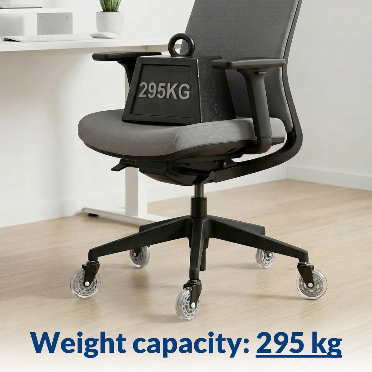 COSYLAND Office Rubber Chair Castors Replacement - Heavy-Duty Computer Gaming Desk Wheels Smooth & Safe Rolling for All Floors Hardwood and Carpet
