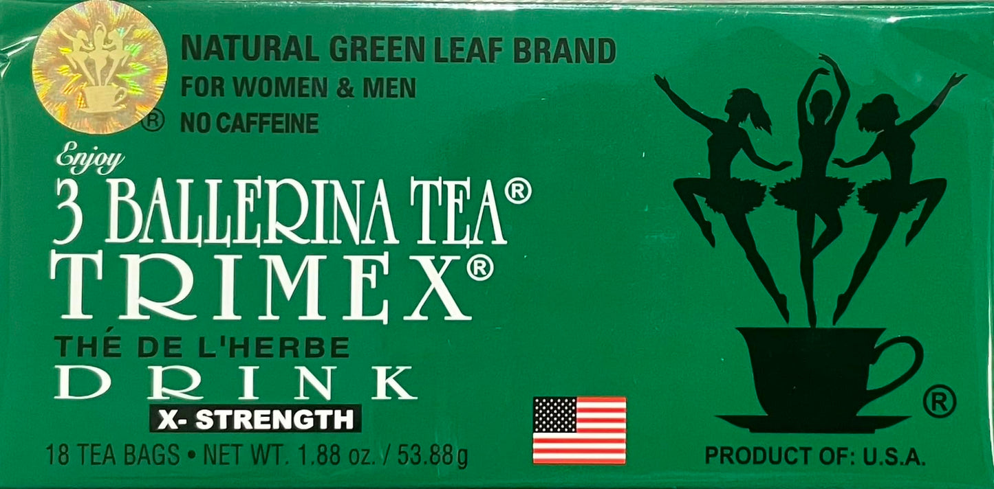 3 Ballerina Dieters Tea Extra Strength - 5 Pack (90 Tea Bags)