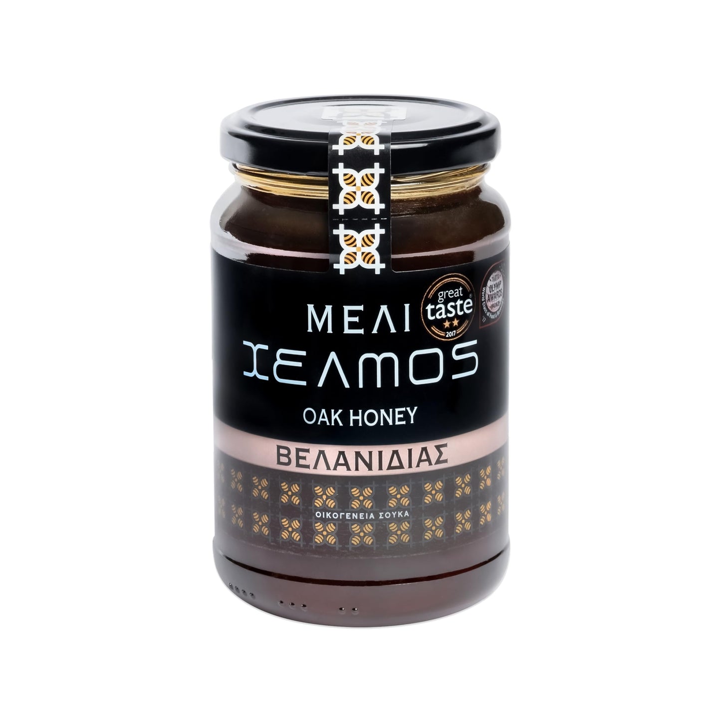 Helmos Greek Oak Honey 480g ? Dark, Robust Forest Honey from Greek Woodlands