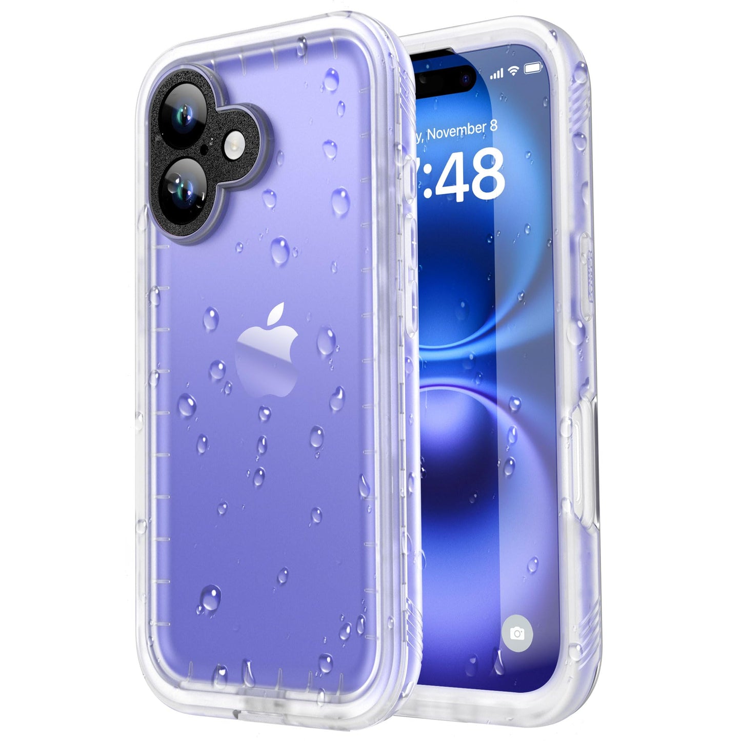 SPORTLINK for iPhone 16 Case Waterproof - Shockproof Heavy Duty Front and Back Cover [Built in Screen/Camera Protector] 360 Full Body Protective