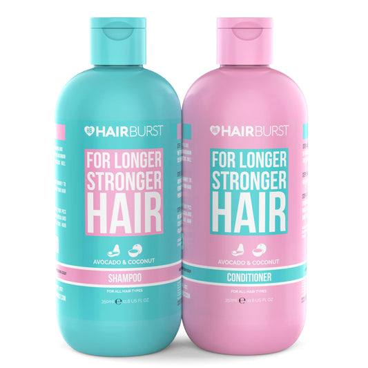 HAIR BURST Shampoo and Conditioner Set ? SLS Free Hair Growth and Thickening Treatment for Women - Coconut and Avocado Scented - Suitable for All