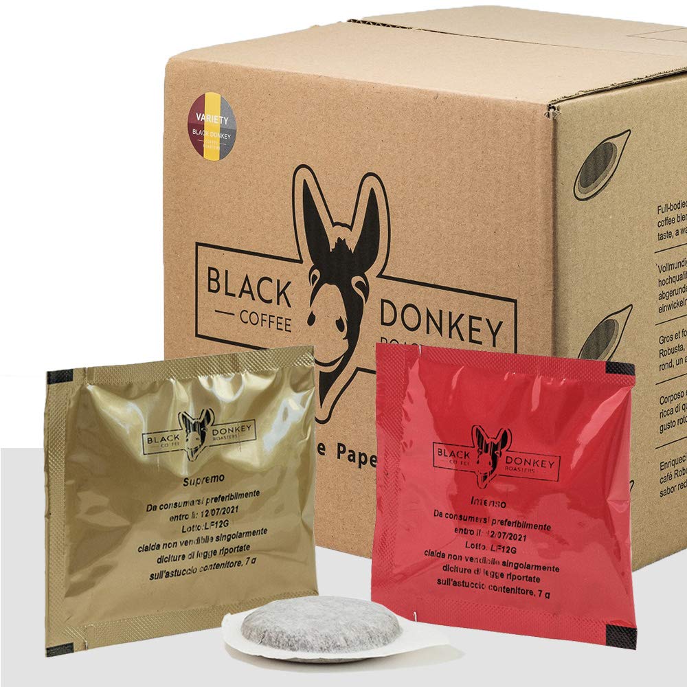 Black Donkey - 50 ESE Coffee Paper Pods 44mm | Variety Pack