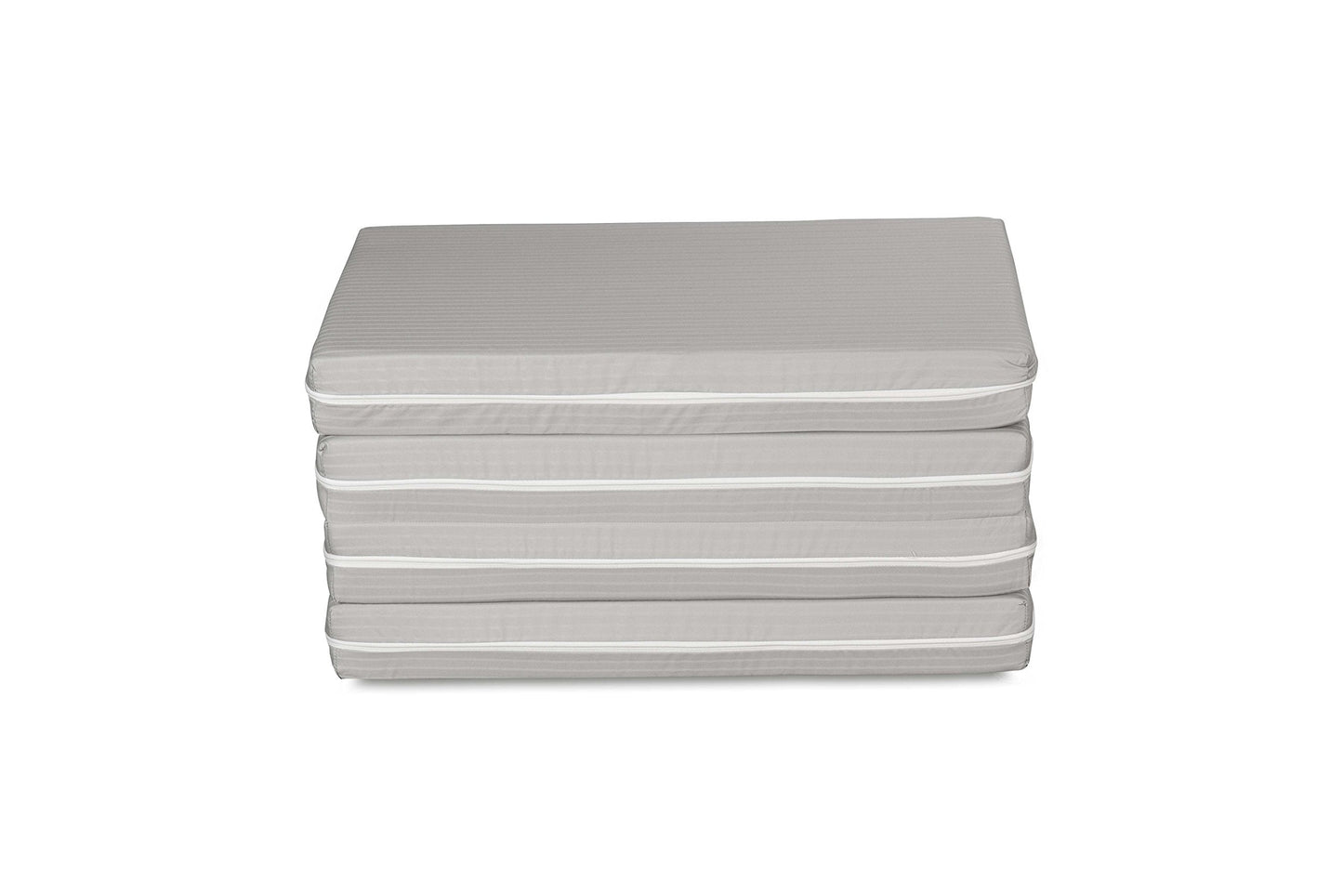 EVERGREENWEB - Single Mattress 80x190 10 cm high Multifunctional, convertible into a comfortable Futon Pouf Space-saving Folding Bed 4 parts