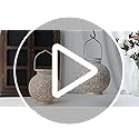 TRIROCKS Set of 2 Moroccan Style Metal Table Lamp 18cm H Battery Powered Cordless Lanterns with LED Fairy Lights Bulb Perfect for Home Living Room Parties Tabletop Indoors (White)