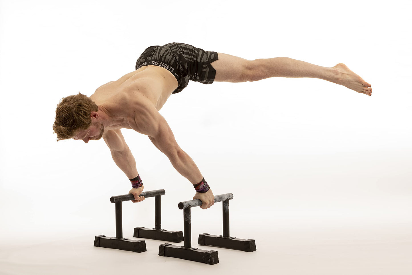 RAMASS Fitness Parallettes, for Gymnastics, Calisthenics, Bodyweight for home gym and commercial use