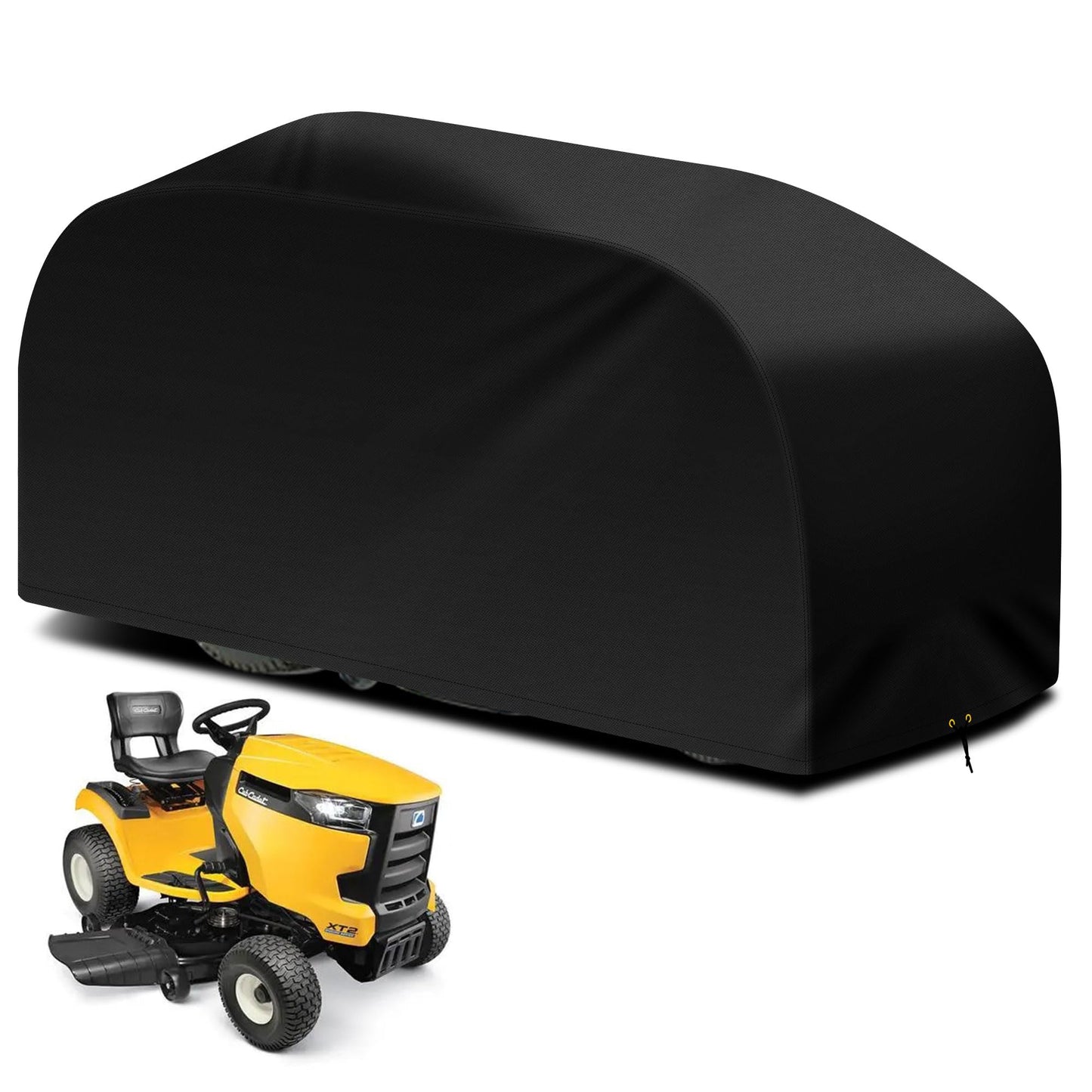 RICHIE Riding Lawn Mower Cover, 183 x 137 x 117cm Outdoor Garden Tractor Cover Waterproof, Heavy Duty 420D Oxford Fabric lawn mower cover with