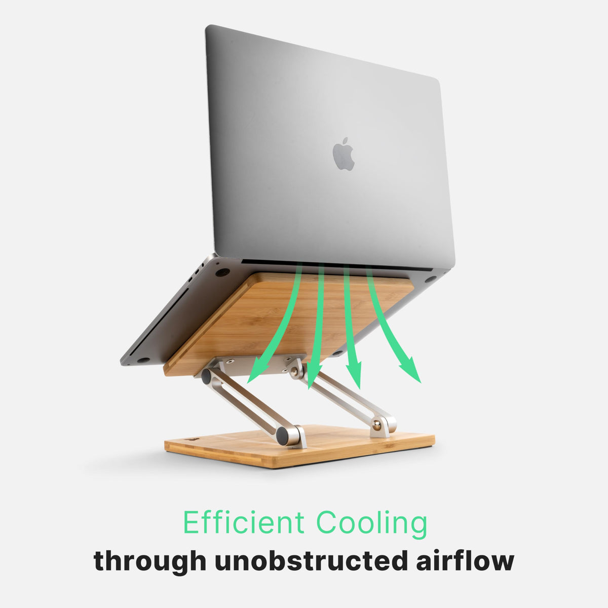 MY FAT GORILLA Bamboo Laptop Stand - Laptop Riser - Laptop Stand For Desk - Laptop Riser For Desk - Laptop Accessories - Desk Accessories - Office