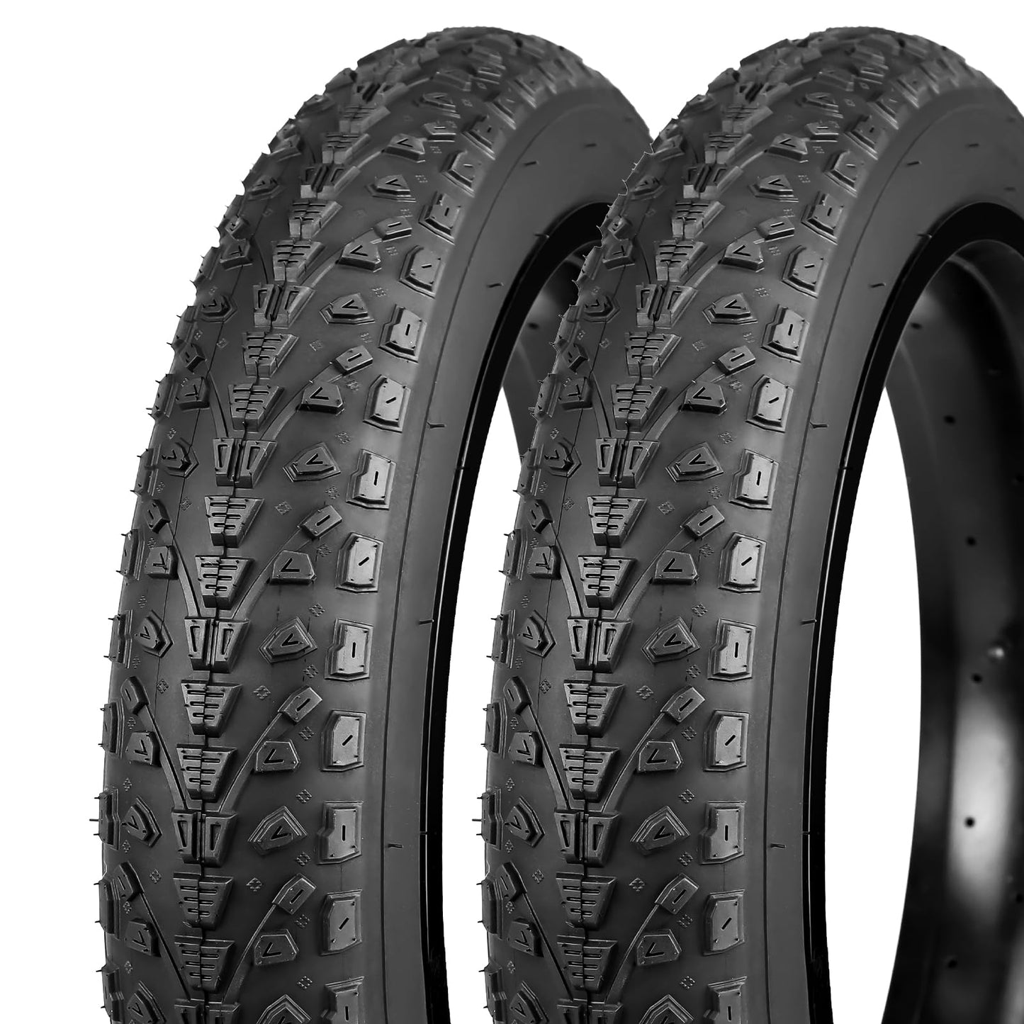GRELiving Pack of 2 E-Bike Tyres 20/24/26/27.5 x 3.0 Inch Bicycle Tyre Heavy Duty Fat Tyre (20x3.0 Inch)