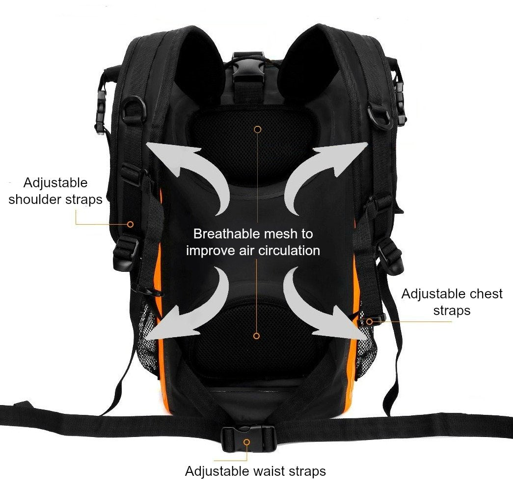 Premium 35L Waterproof Dry Bag Backpack, Sack with Phone Dry Bag, Perfect for