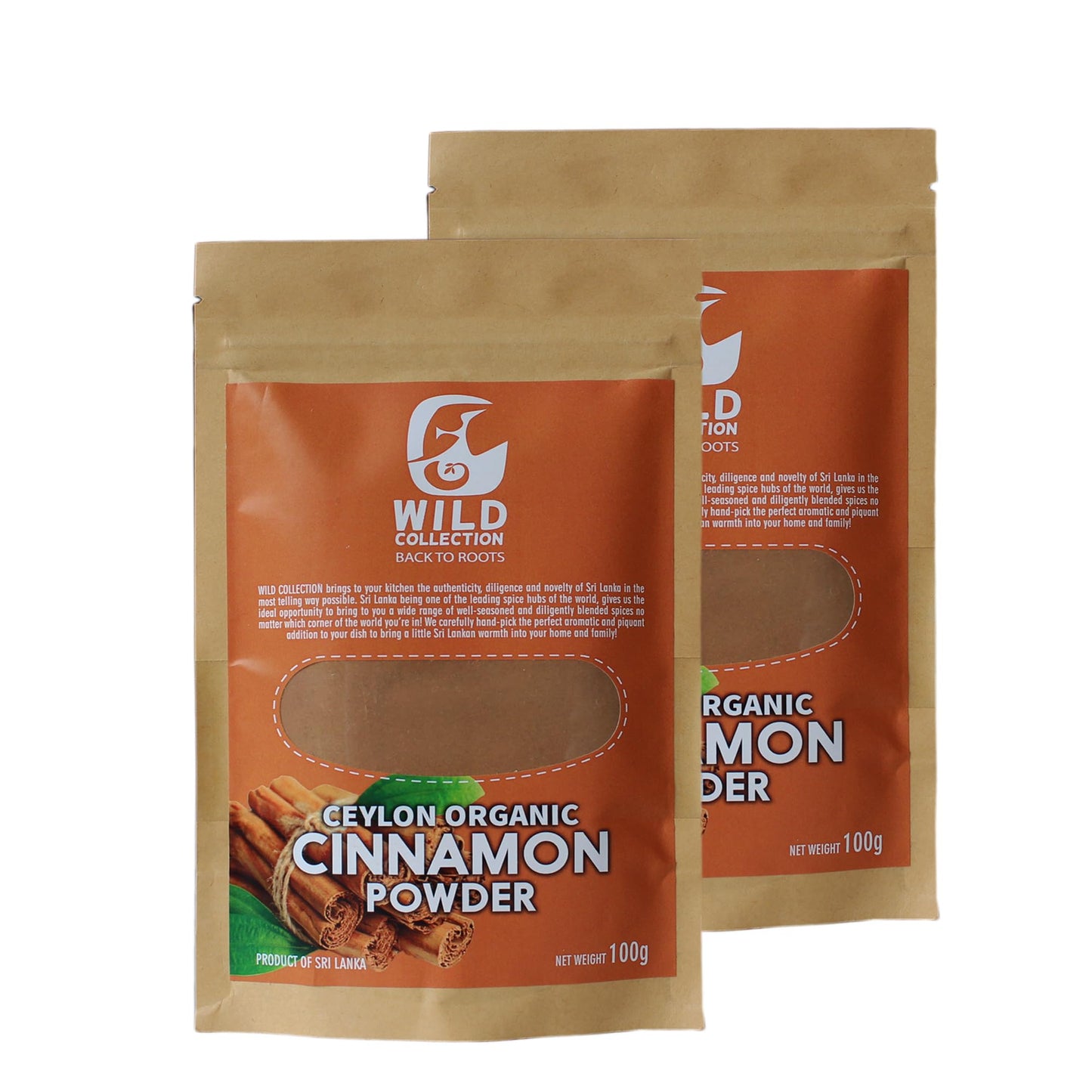 Wild Collection Ceylon Cinnamon Sticks, Cinnamon Powder Product of Sri Lanka (200g/7.05oz, Cinnamon Powder)