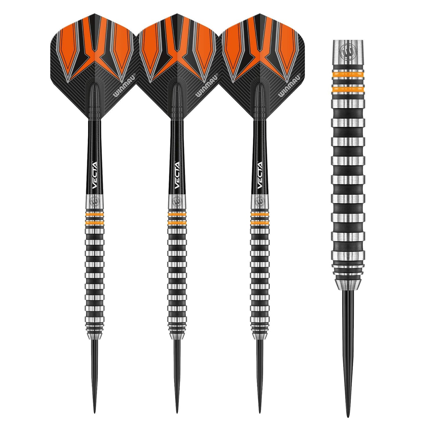 WINMAU Darts Fury 28g Tungsten Darts Set with Prism Flights & Vecta Shafts - Professional High-Performance for Precision, Accuracy, Durability &