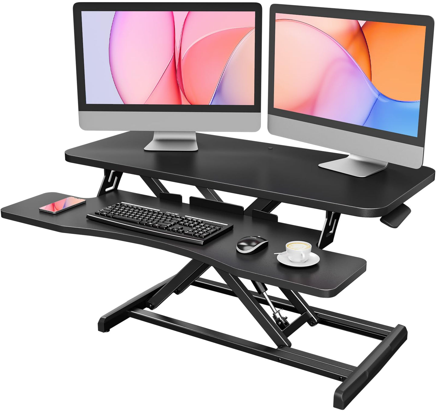 HUANUO Standing Desk Converter, 36''/91cm Desk Riser