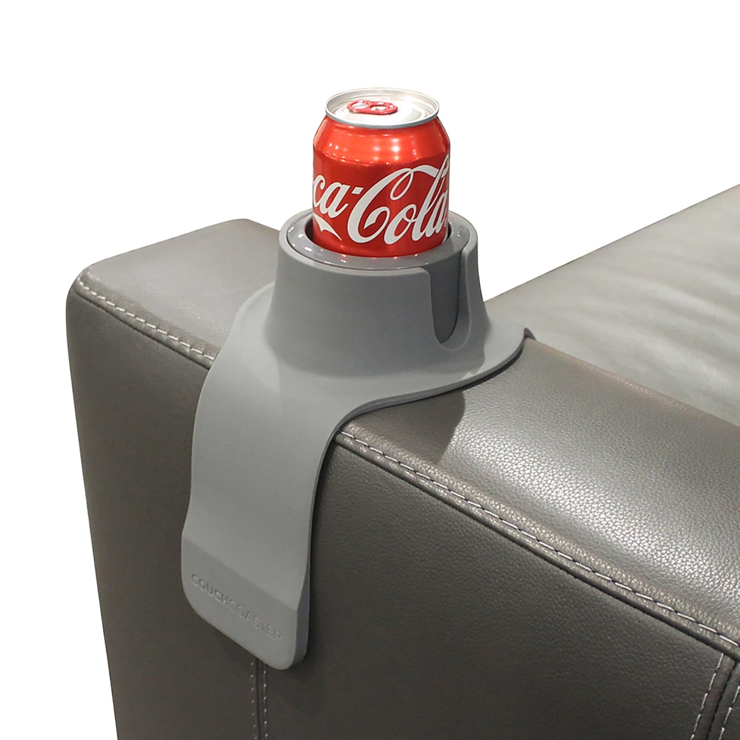 HIT PRODUCTS CouchCoaster® - Couch Armrest Cup Holder, Steel Grey