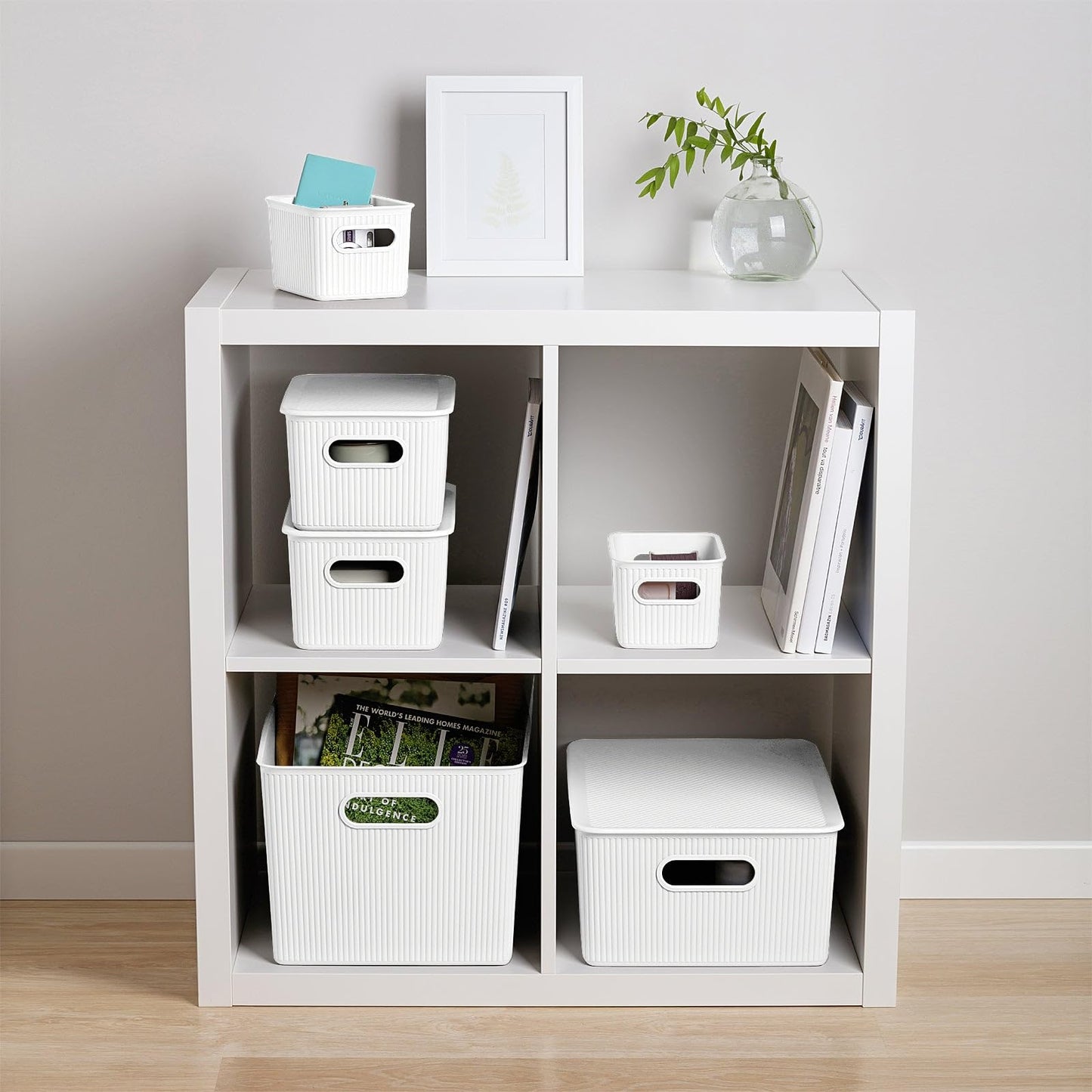 TATAY Storage Basket Baobab 29.4x38.5x16 cm Set of 4 Organiser Boxes