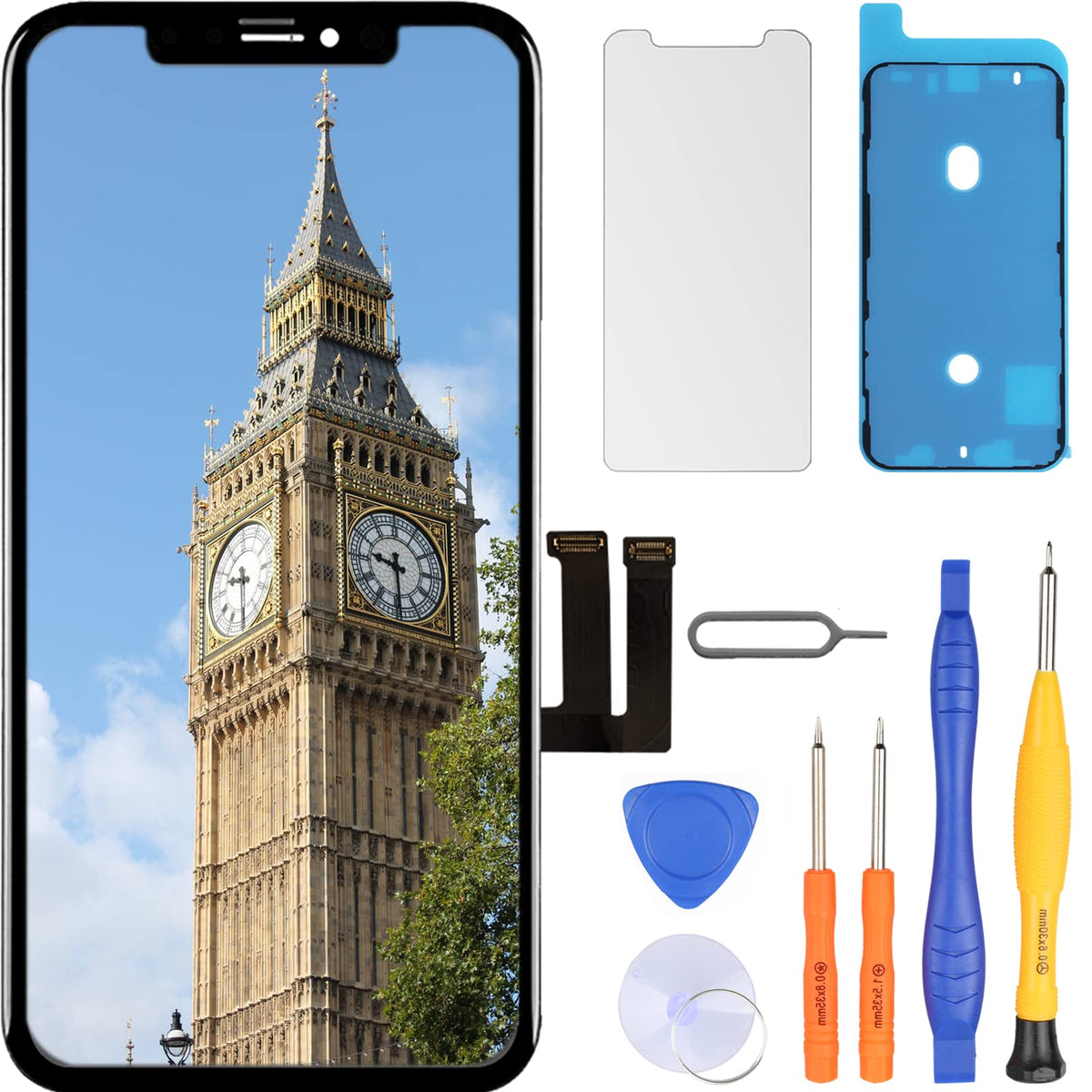 LL TRADER Screen for iPhone 11 Replacement LCD Screen 6.1 ?? Touch Screen Digitizer Repair Tool for iPhone 11 Frame Assembly with Model A2111, A2221,