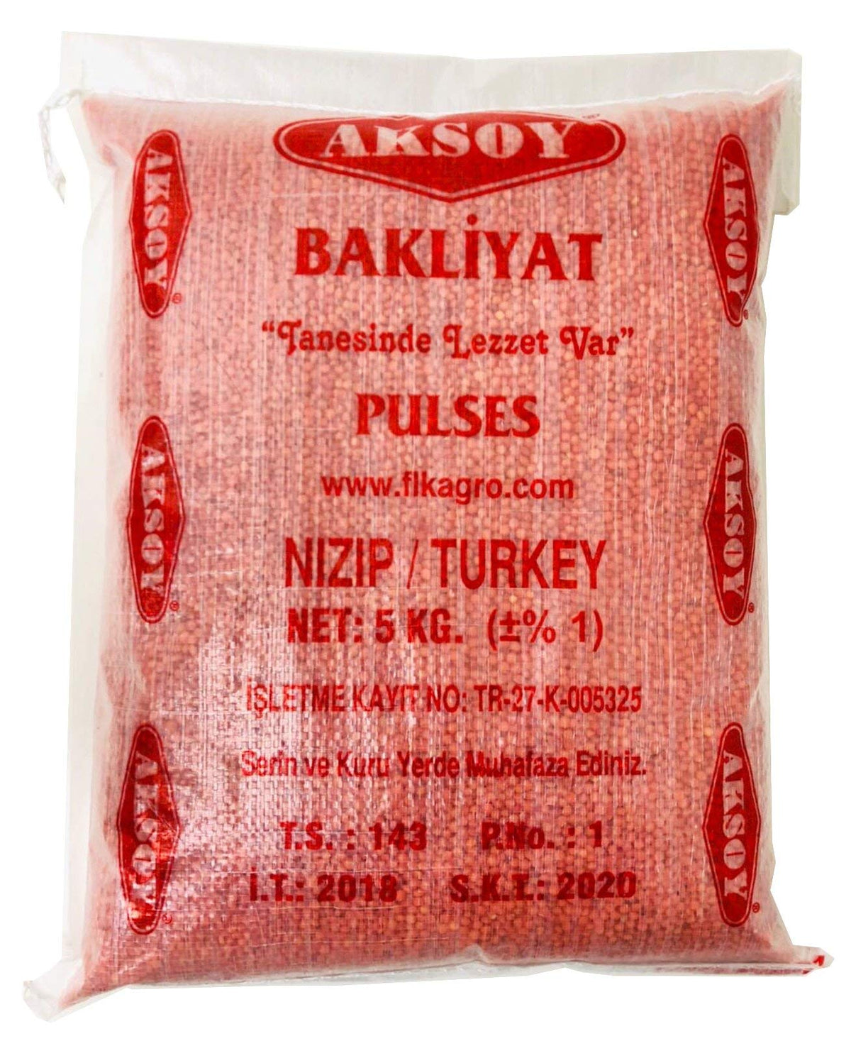 Aksoy Red Whole Lentils 5KG | Perfect for Soups, Stews, Salads & Vegan Dishes | Non-GMO, High in Protein & Fiber, Great for Plant-Based Meals & Meal