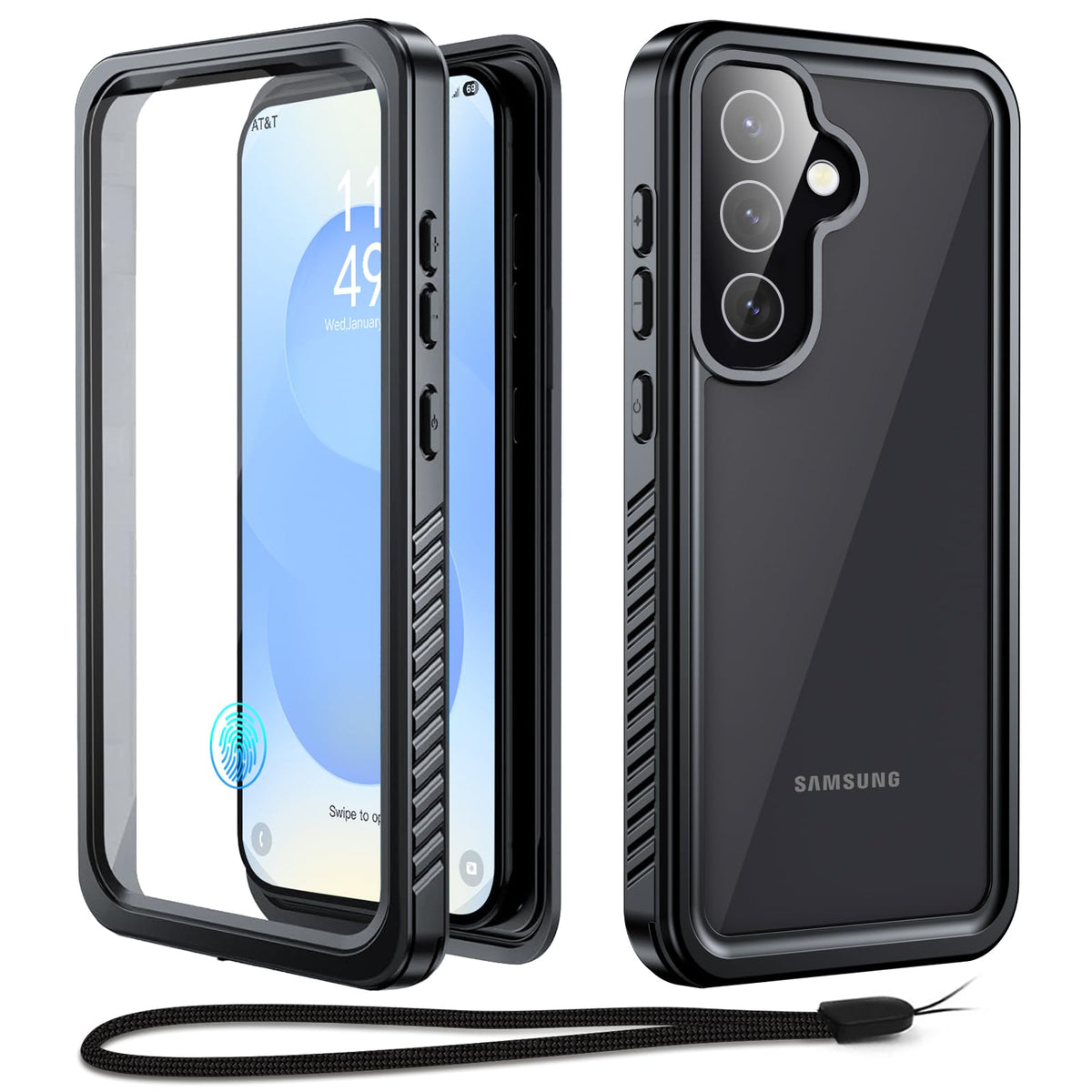 Beeasy for Samsung S25 Case Waterproof Shockproof Dustproof 360 Degree Full Body Heavy Duty Cover Built in Screen Protector, Galaxy S25 Protective