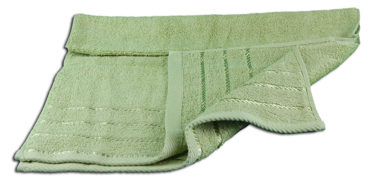Gözze - Set of 4 Hand Towels, Berlin, 100% Cotton, 50 x 100 cm - Lime