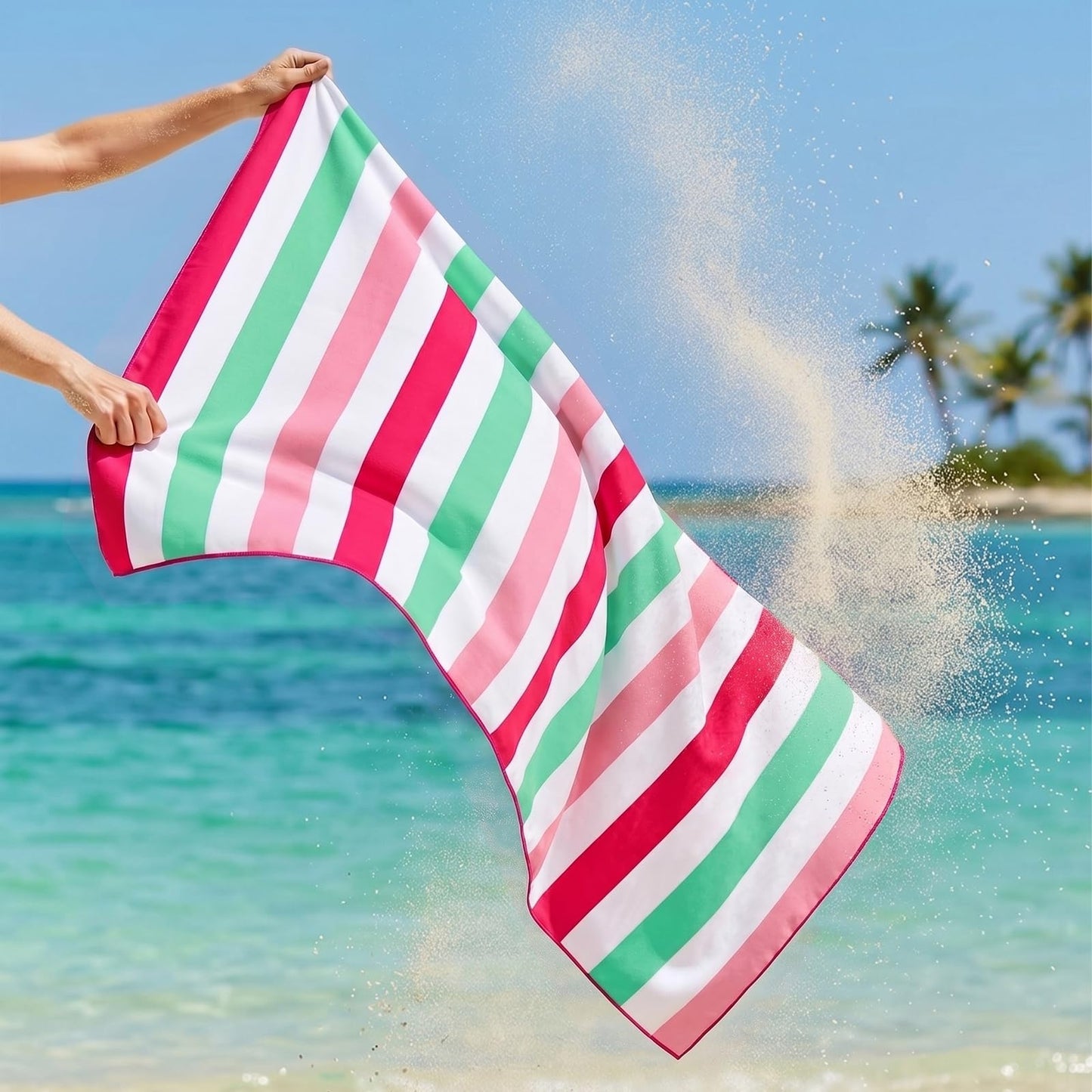 Exclusivo Mezcla Large Microfiber Quick Dry Beach Pool Towel, 152x76 cm