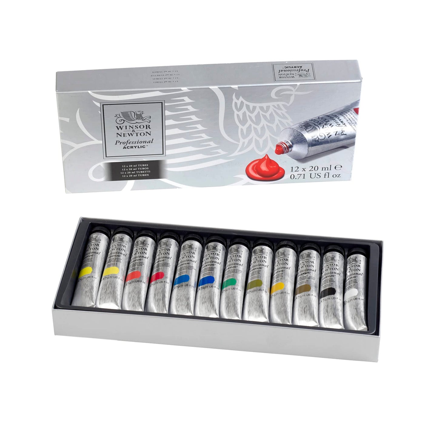 Winsor and Newton Artists Acrylic Paint Starter (12 x 20 ml)