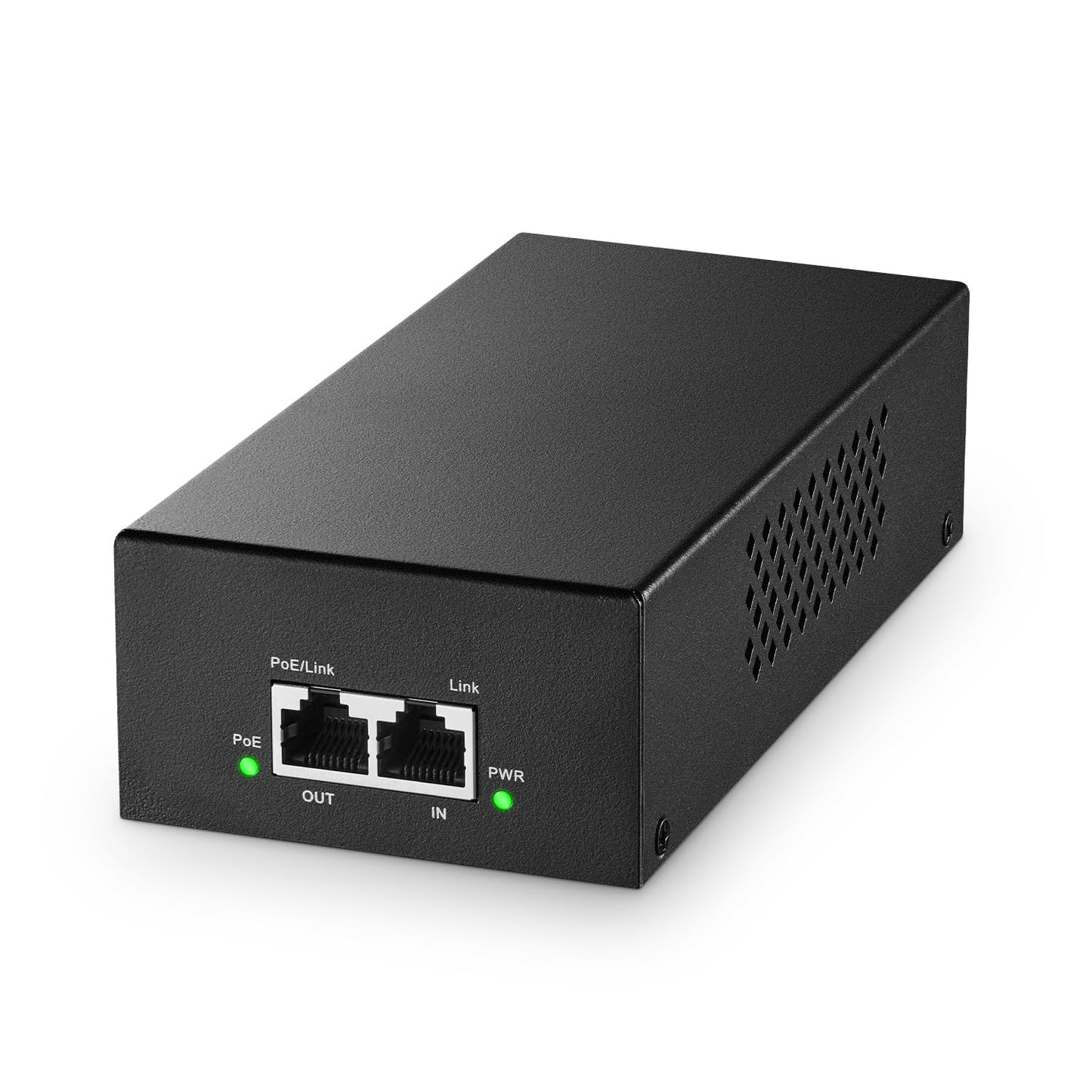 YuLinca Gigabit PoE+ Injector 90W, 802.3af/at/bt Power Over Ethernet Metal PoE Adapter, 10/100/1000Mbps, Non-PoE to PoE Adapter, Plug & Play, Distance