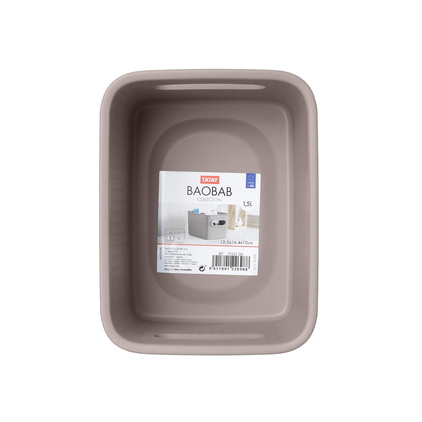 TATAY Storage Basket Baobab BPA-Free Compact Versatile Design