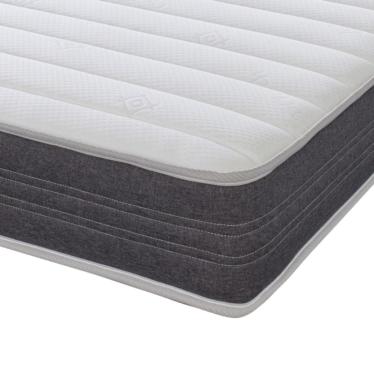 Extreme Comfort Sirocco Airflow Grey 18cms Deep Hybrid Spring & Memory Fibre Mattress, 2ft6 Small Single (2ft6 x 6ft3, 75cm x 190cm)