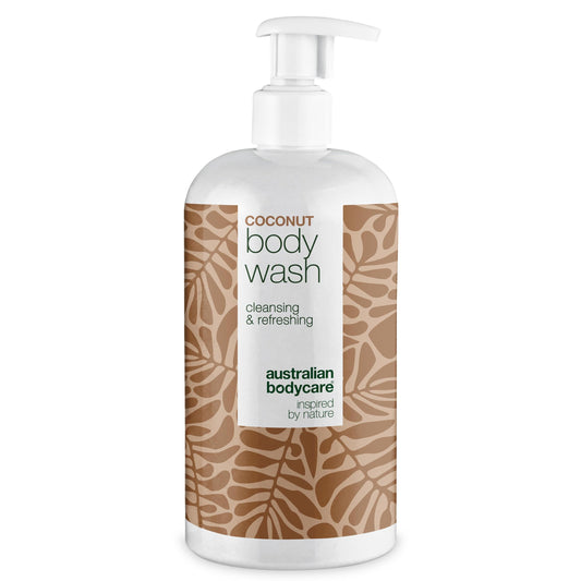 Shower Gel Coco with 4-Terpineol known from Tea Tree Oil - Body Wash helps Pimples, Athlete's Foot, Ringworm, Jock Itch, Acne, Body Odor & Smelly Feet