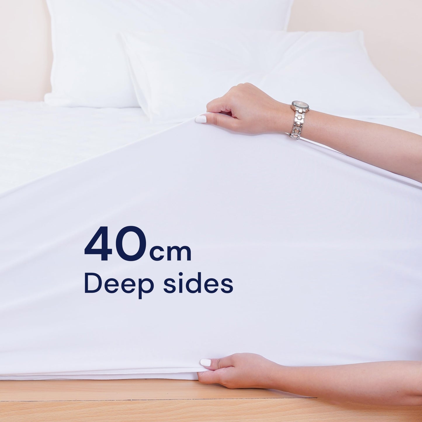 Sheet Story Quilted Small Double Mattress Protector - 40cm Deep Pocket - Hypoallergenic Mattress Protector Small Double Bed - Not Waterproof