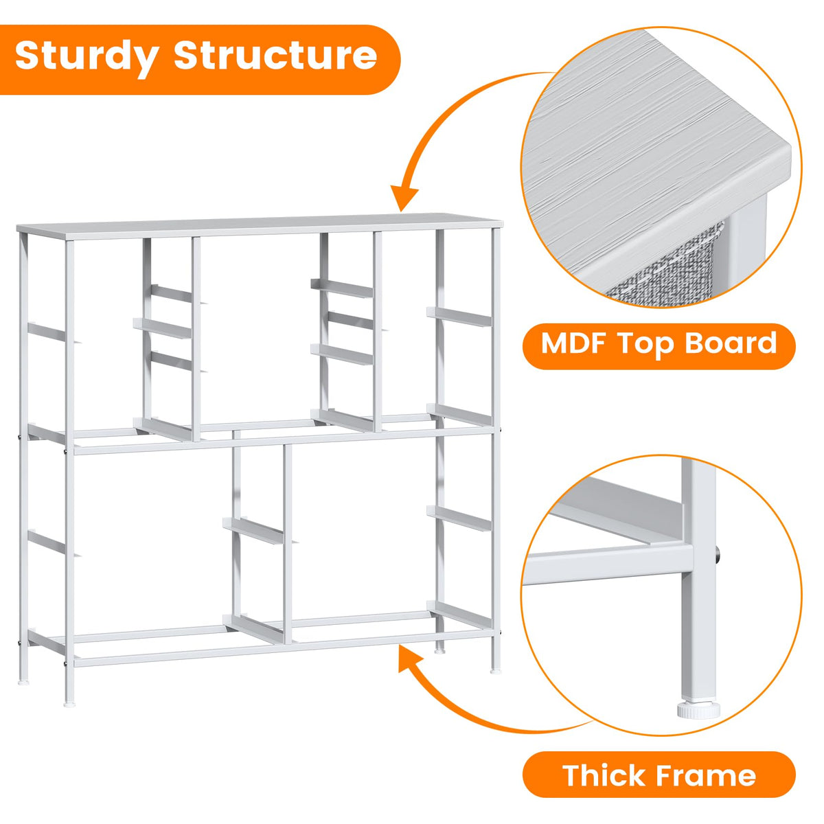Feonase Chest of Drawers,Bedroom Tall Dresser with 11 Fabric Drawers, Metal Frame & MDF Wood Top, Adjustable Feet, Storage Organizer Unit for Bedroom