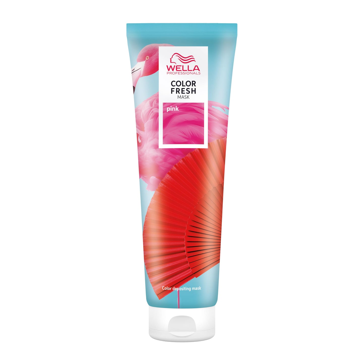 Wella Professionals Pink Color Fresh Mask - Colour Depositing Hair Mask & Home Hair Gloss Treatment - Bright Pink Temporary Hair Dye with Avacado Oil