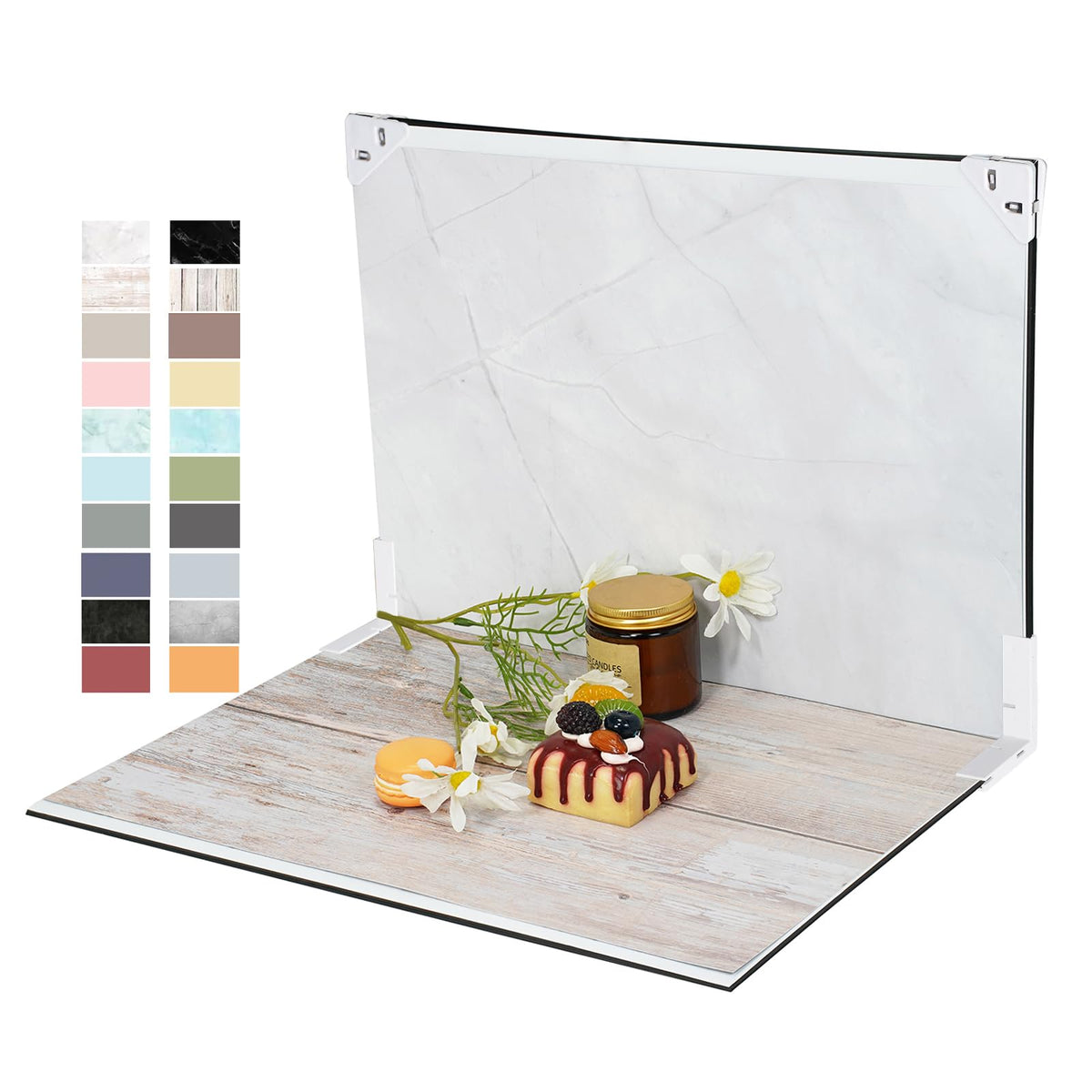 Yoocheese Product Photography Backdrops 16x11.5": Textured Paper for Product Photo, Food Photography, Jewelry Photoshoot - Small Background Set for