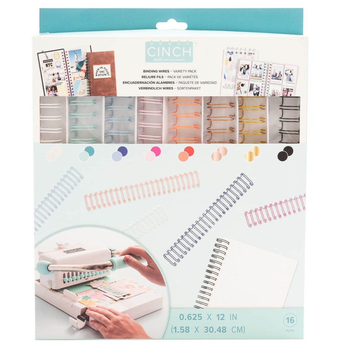 We R Memory Keepers Value Pack Cinch Wires 5/8" 16P, 60000043