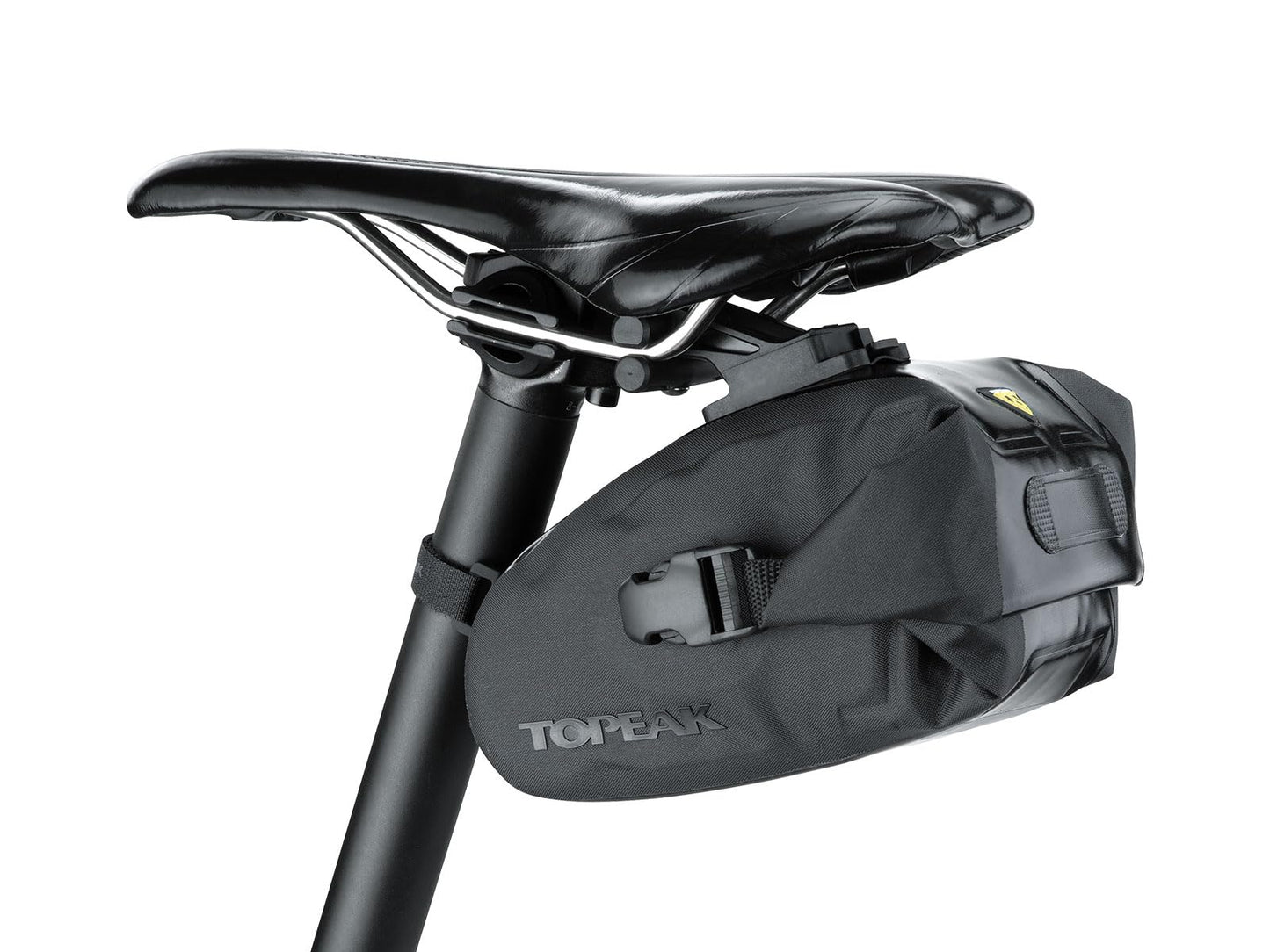 Topeak Wedge Dr Bag with Fixer (Black, 9.1x4.3x5.1-Inch, Large)