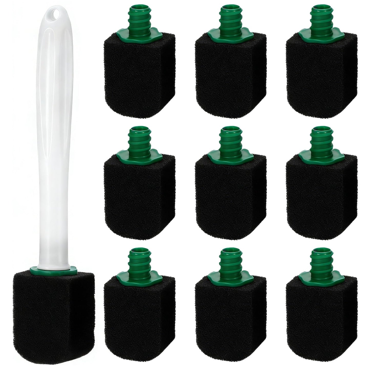 10 Pcs Pumice Stone for Toilet, Toilet Pumice Cleaning Stone with Short Handle, Nature Pumice Sticks for Clean Toilets, Pool, Bathroom(Black)