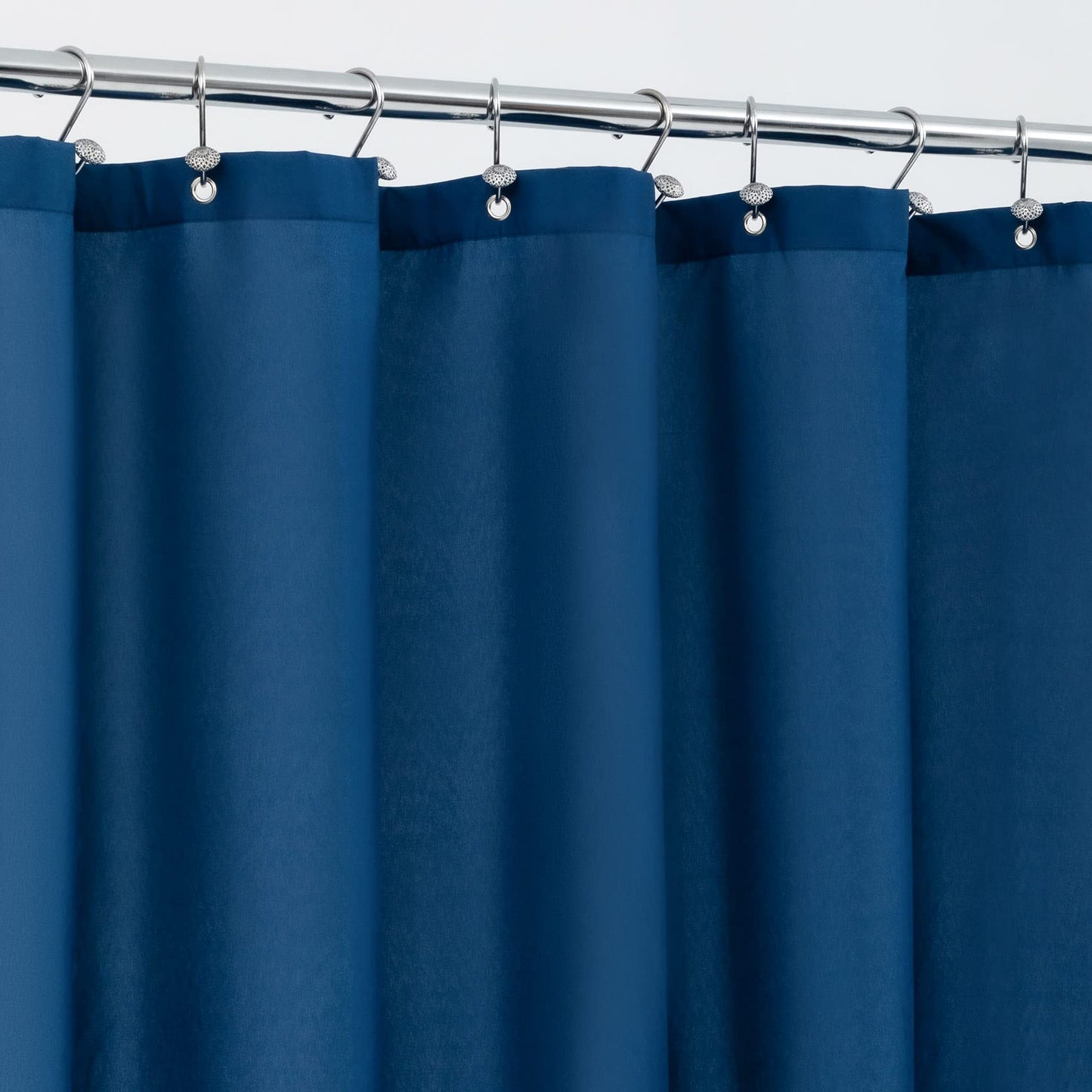 ALYVIA SPRING Waterproof Fabric Shower Curtain Liner - Soft & Light-Weight Cloth Shower Liner, 3 Bottom Magnets, Hotel Quality & Machine Washable -
