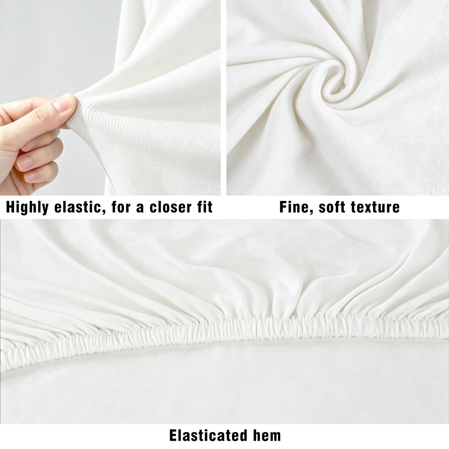 Sueving Stretch Headboard Cover, Bed Headboard Cover, Dustproof Headboard Wrap, All-Inclusive Bed Head Protector for Single/Double/King/Super King