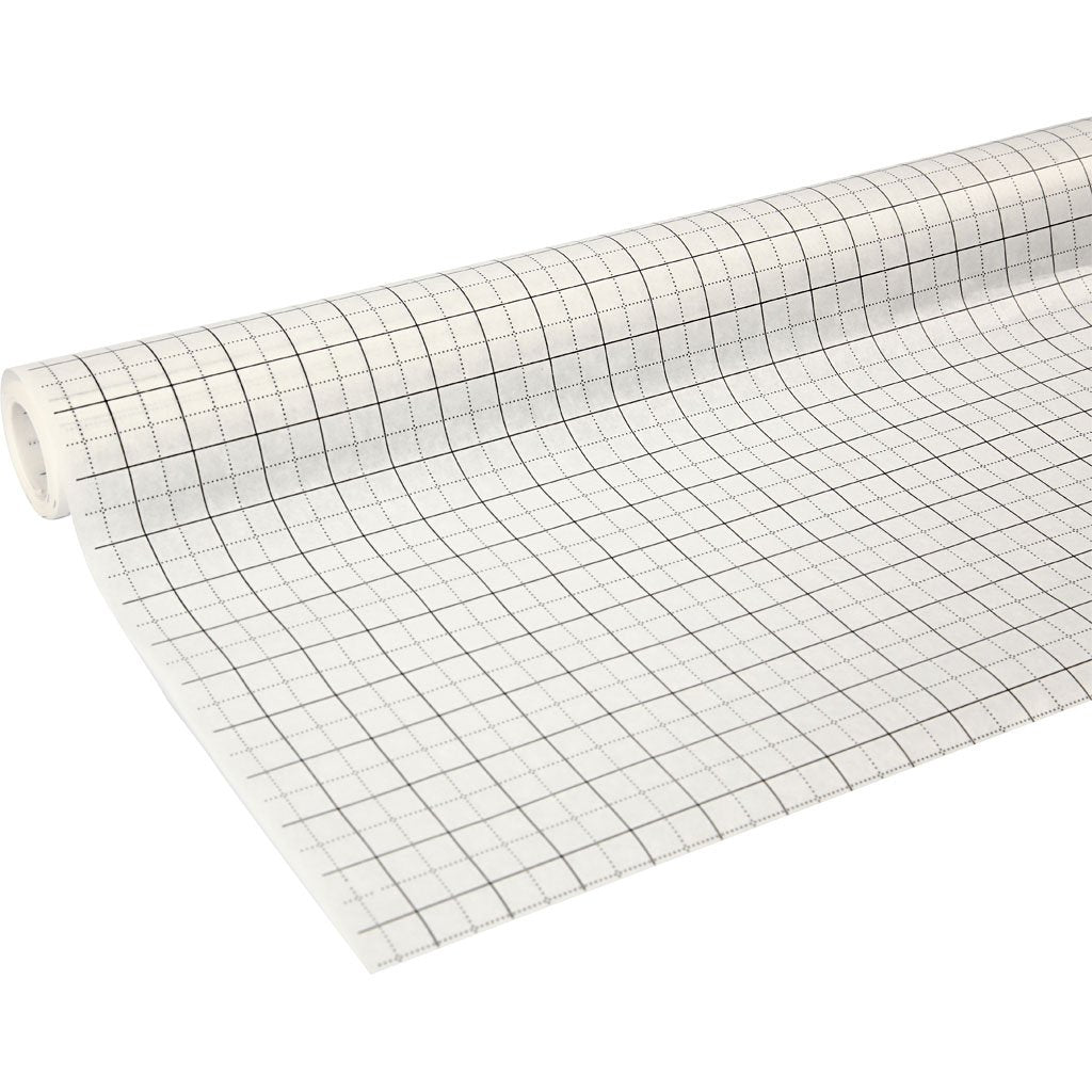 Creativ Dressmakers Squared Pattern Paper Roll ? 80cm x 15m Tracing Paper with 1x1cm & 2x2cm Grids, Lightweight 45gsm for Sewing, Tailoring, Pattern